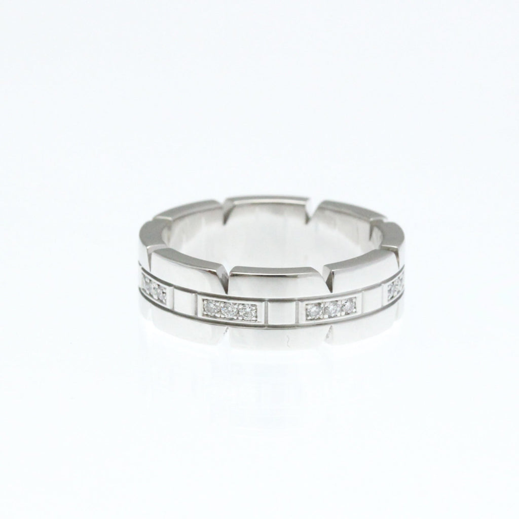 Band Ring 18K White Gold with Diamond