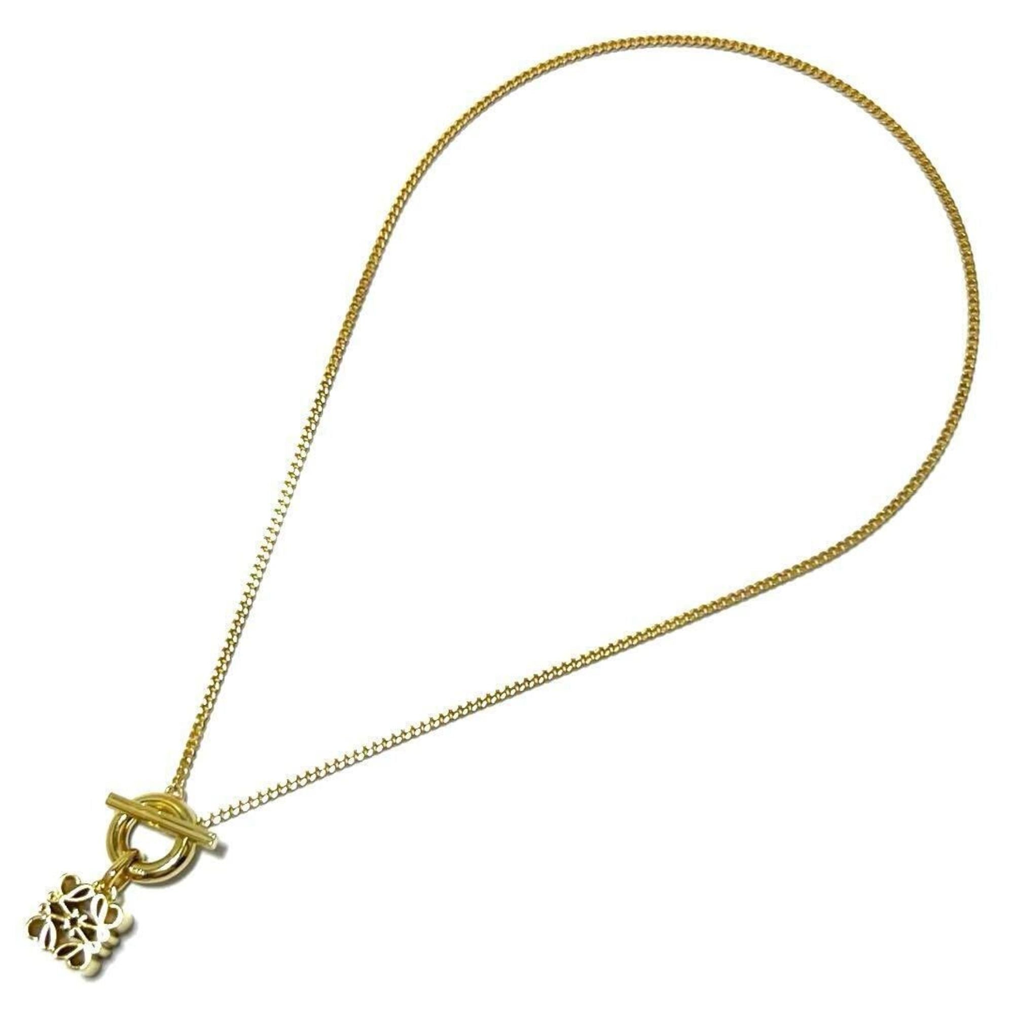 Anagram Pendant Necklace Gold and Sterling Silver
