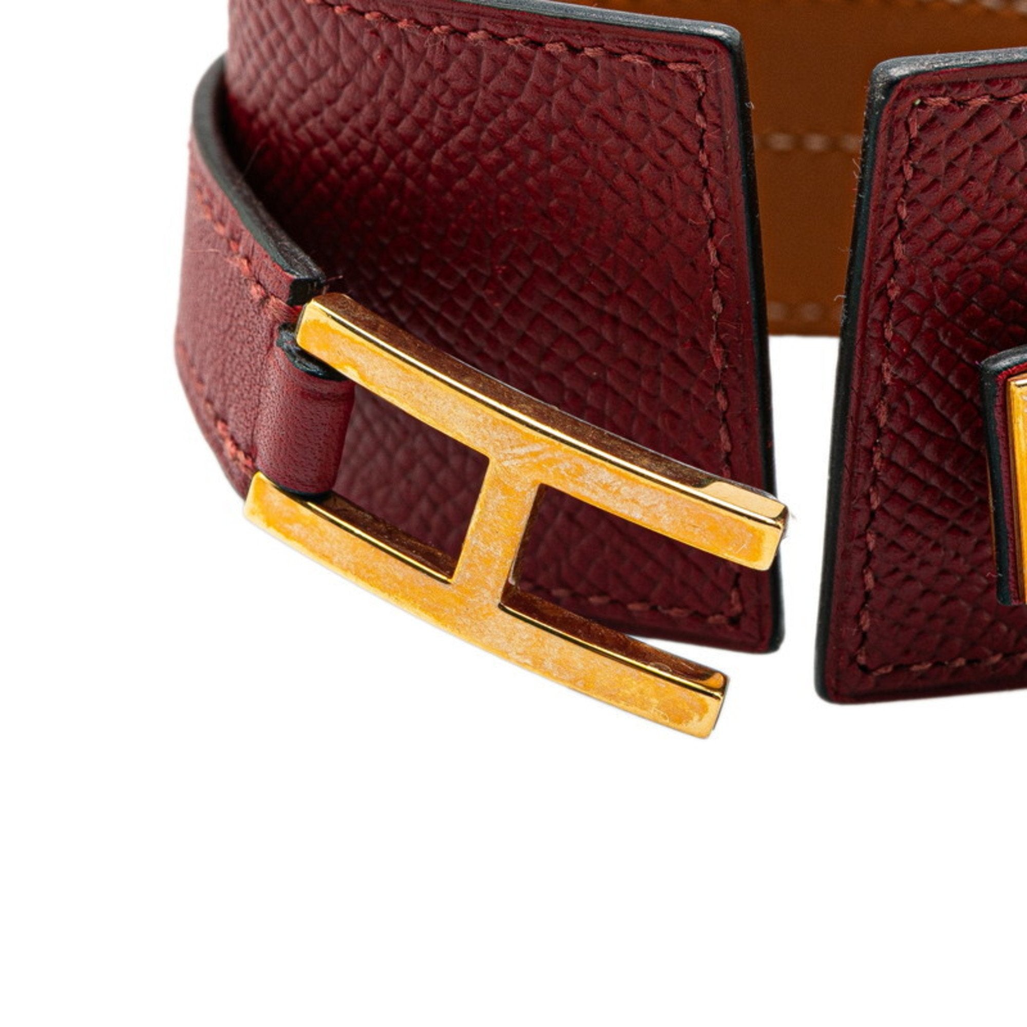 Bracelet Epsom Leather Red