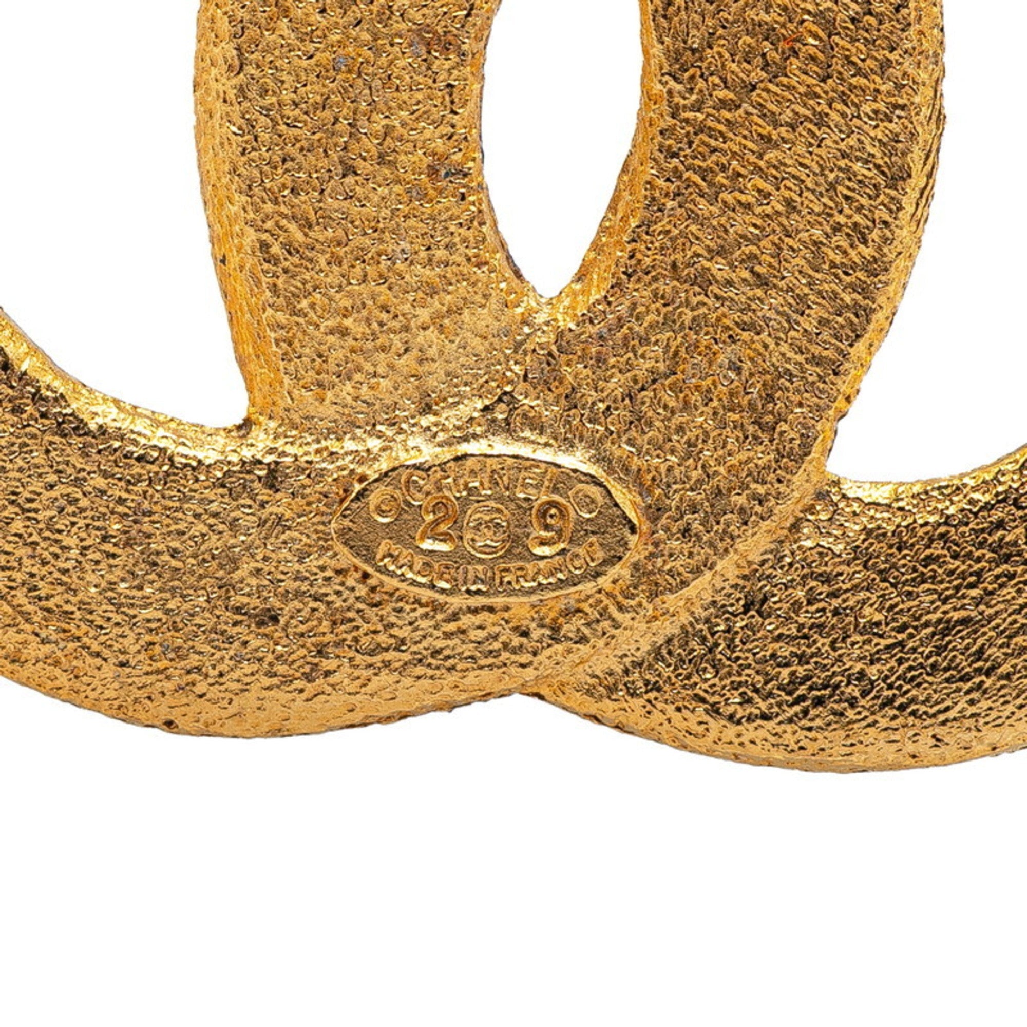 CC Logo Brooch Metal