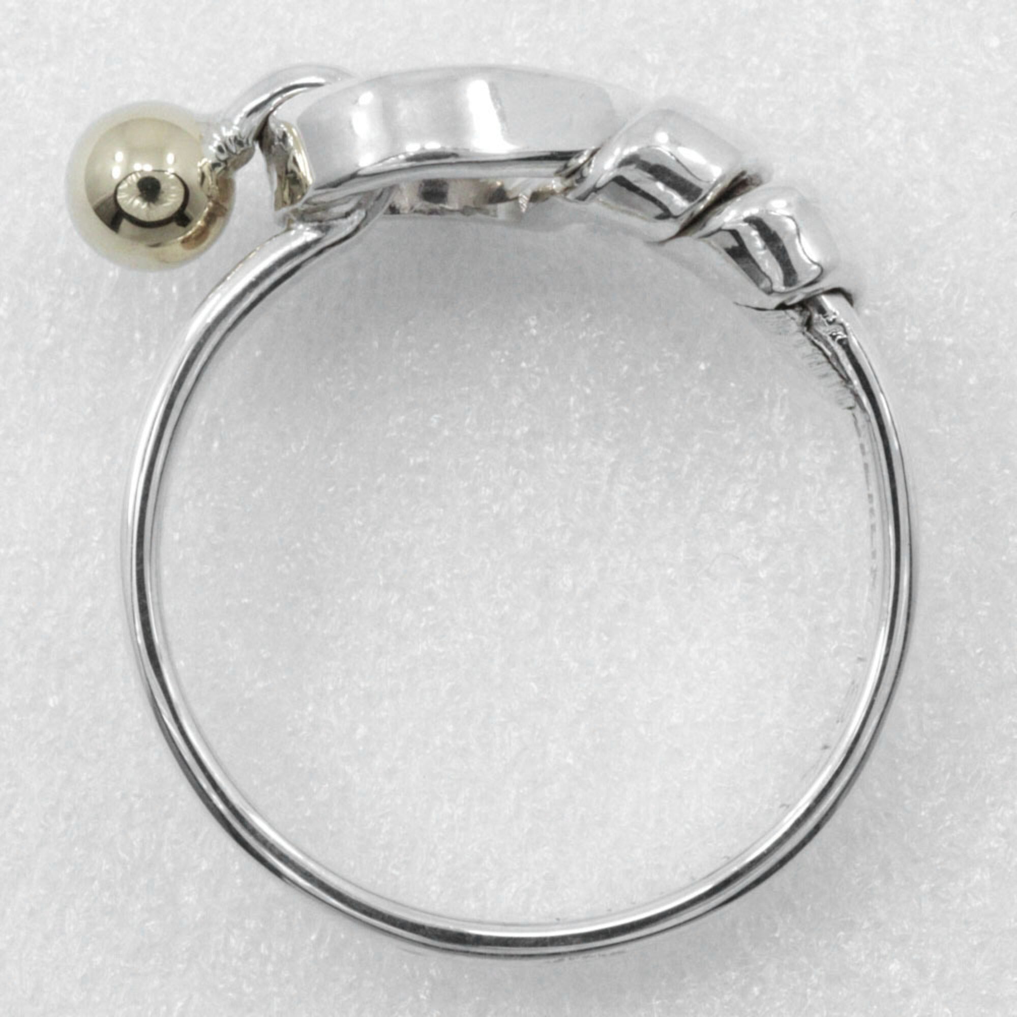 Love Knot Ring 18K Yellow Gold and Sterling Silver