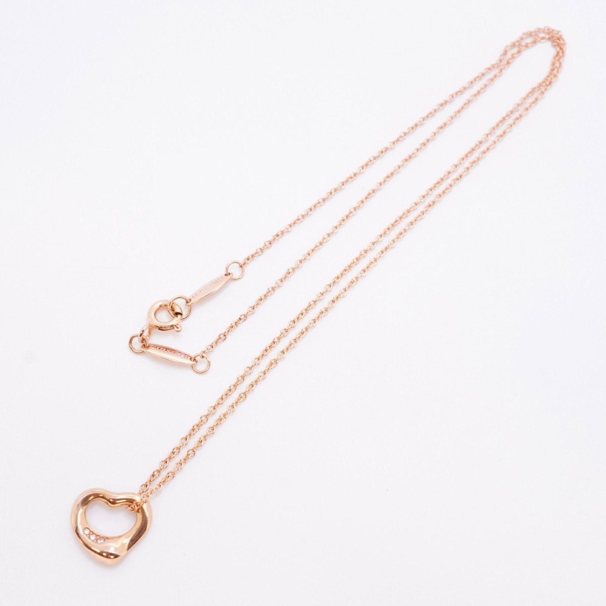 Pendant Necklace 18K Rose Gold with Diamond