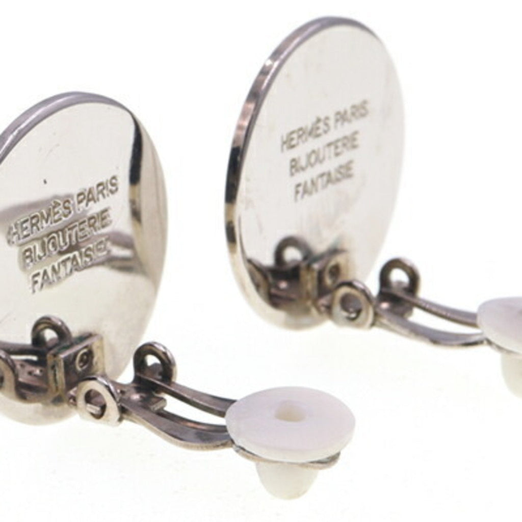 Clip-On Earrings Clip-On Silver-Tone Metal