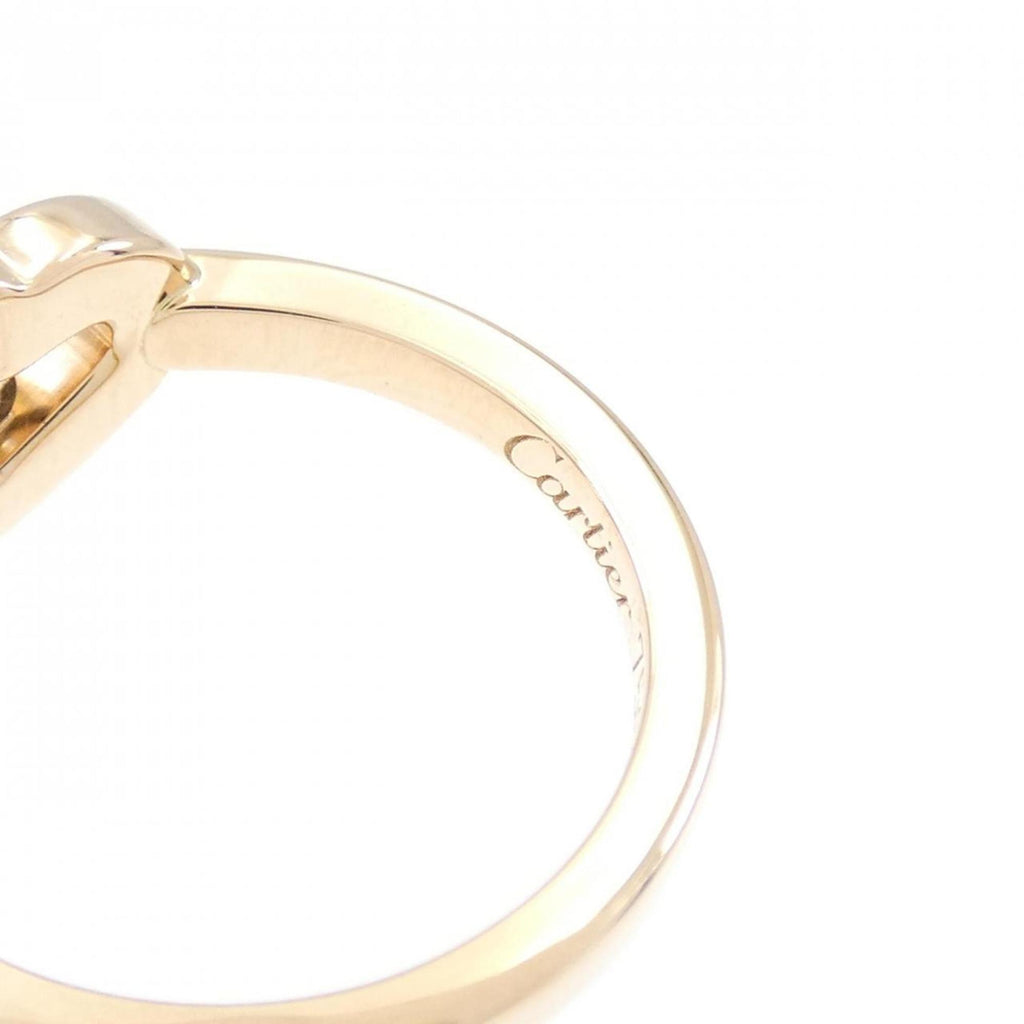 C Heart Ring 18K Rose Gold with Diamonds