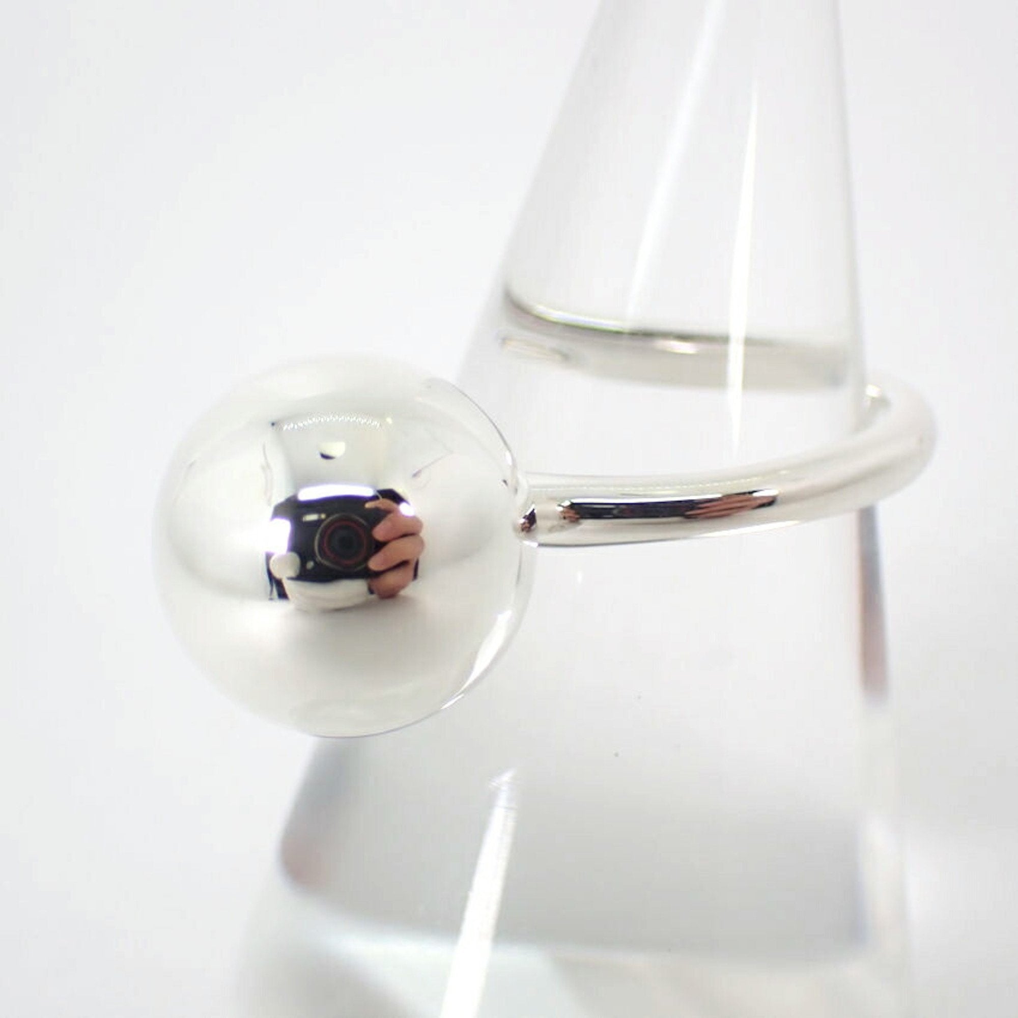 Hardware Ball Ring Sterling Silver