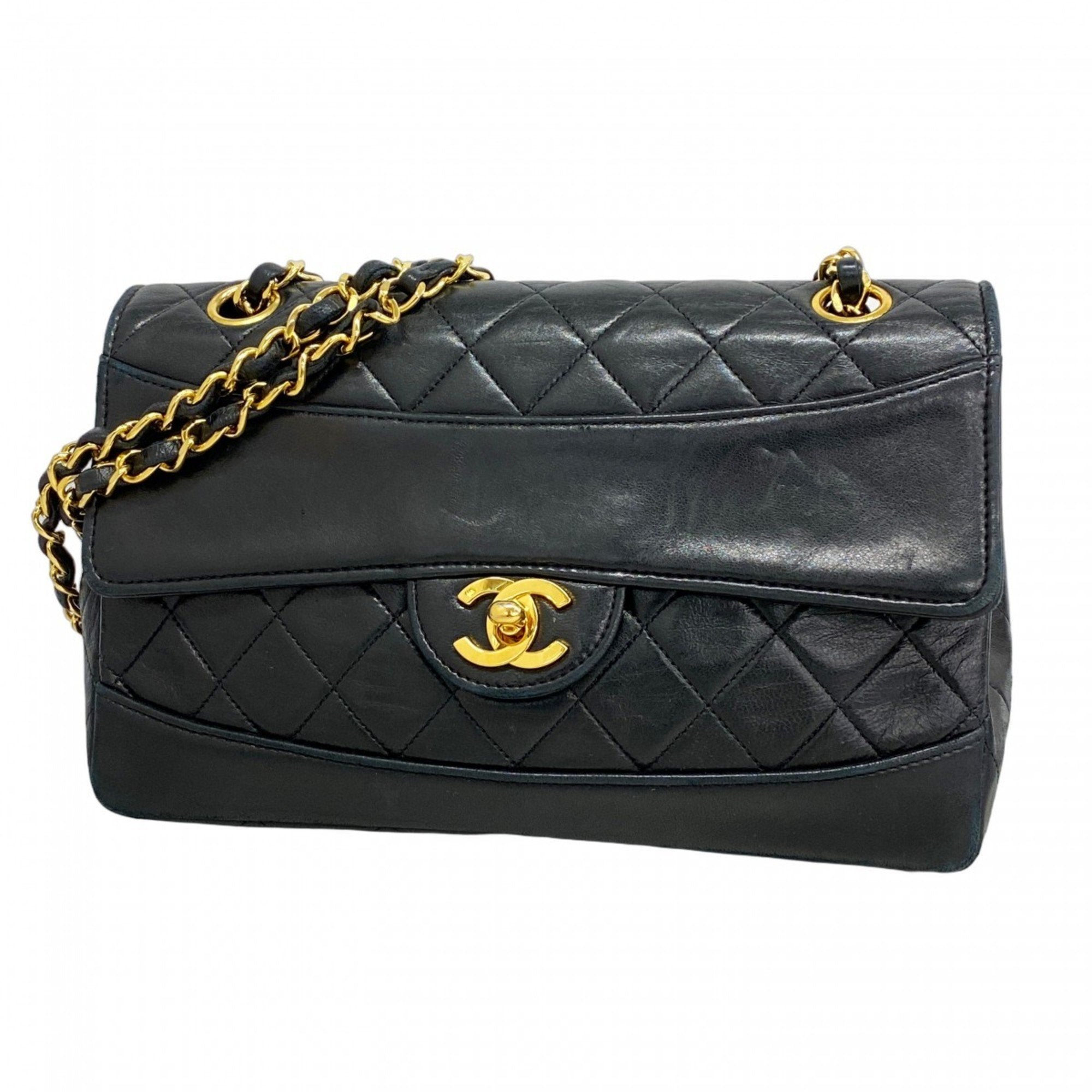 Vintage CC Chain Flap Bag Quilted Lambskin Medium