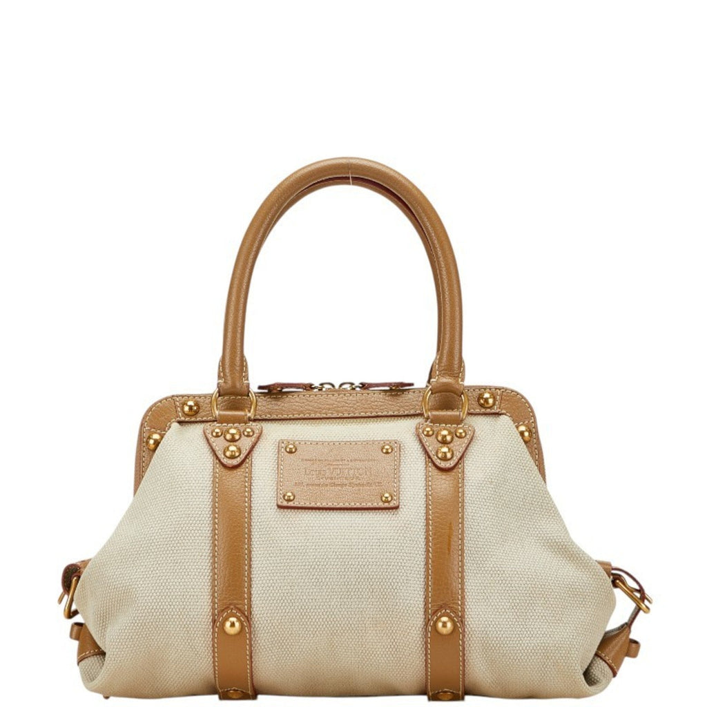 Sac De Nuit Trianon Handbag Toile and Leather GM