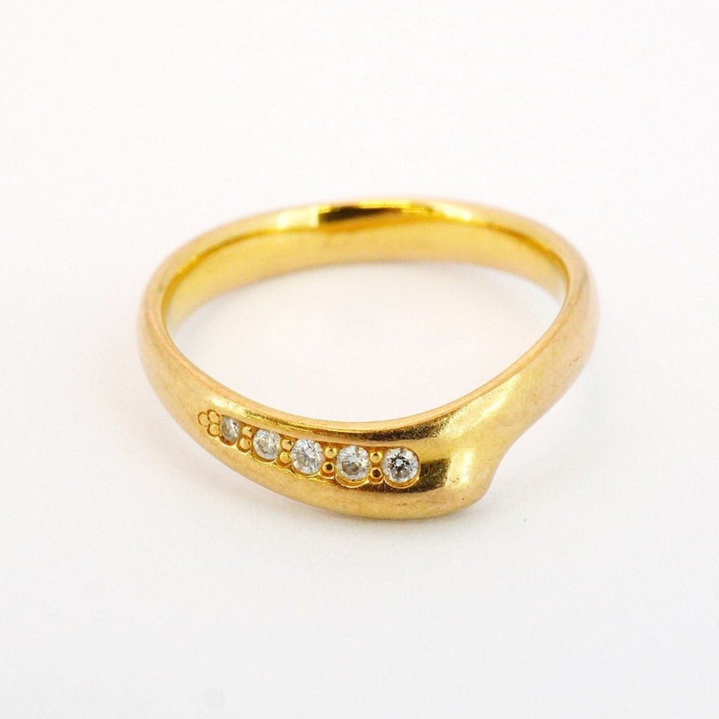 Heart Ring 18K Rose Gold with Diamond