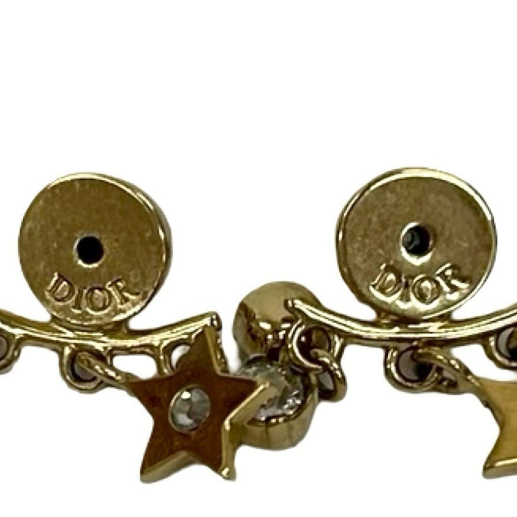 Earrings Pearl Gold-Tone Metal