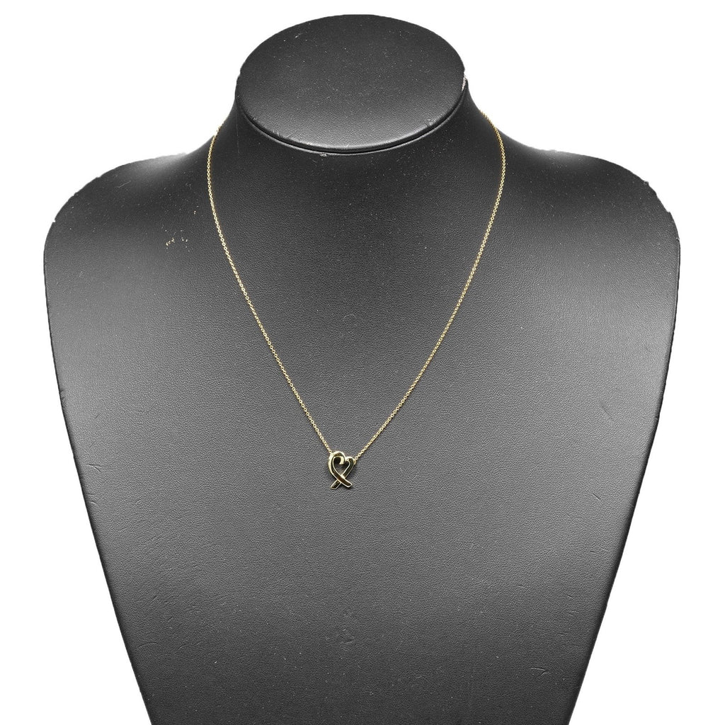 Loving Heart Pendant Necklace 18K Yellow Gold
