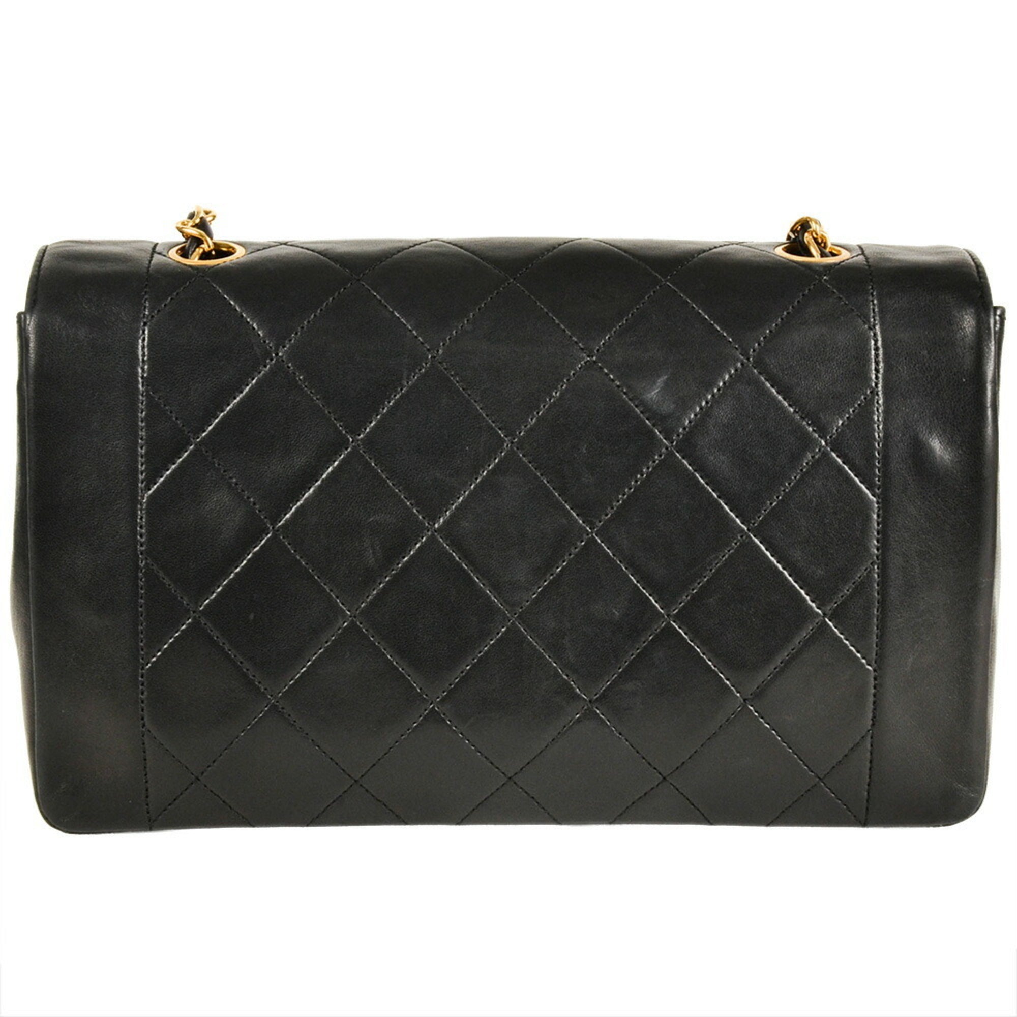 Vintage CC Chain Flap Bag Quilted Lambskin Small