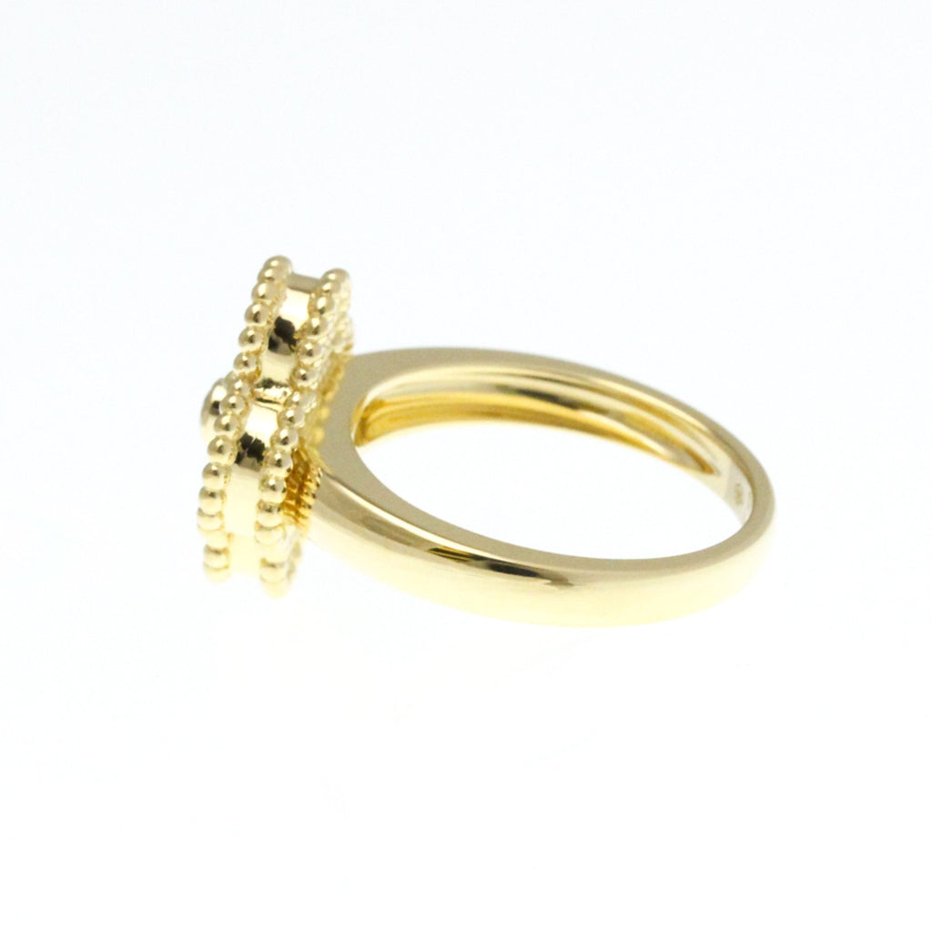 Vintage Alhambra Ring 18K Yellow Gold and Onyx