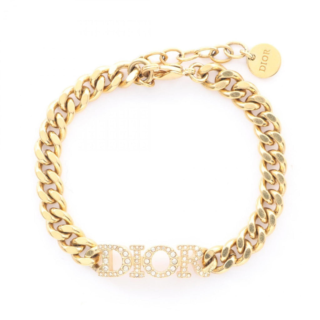 Bracelet Gold Plated With Rhinestone