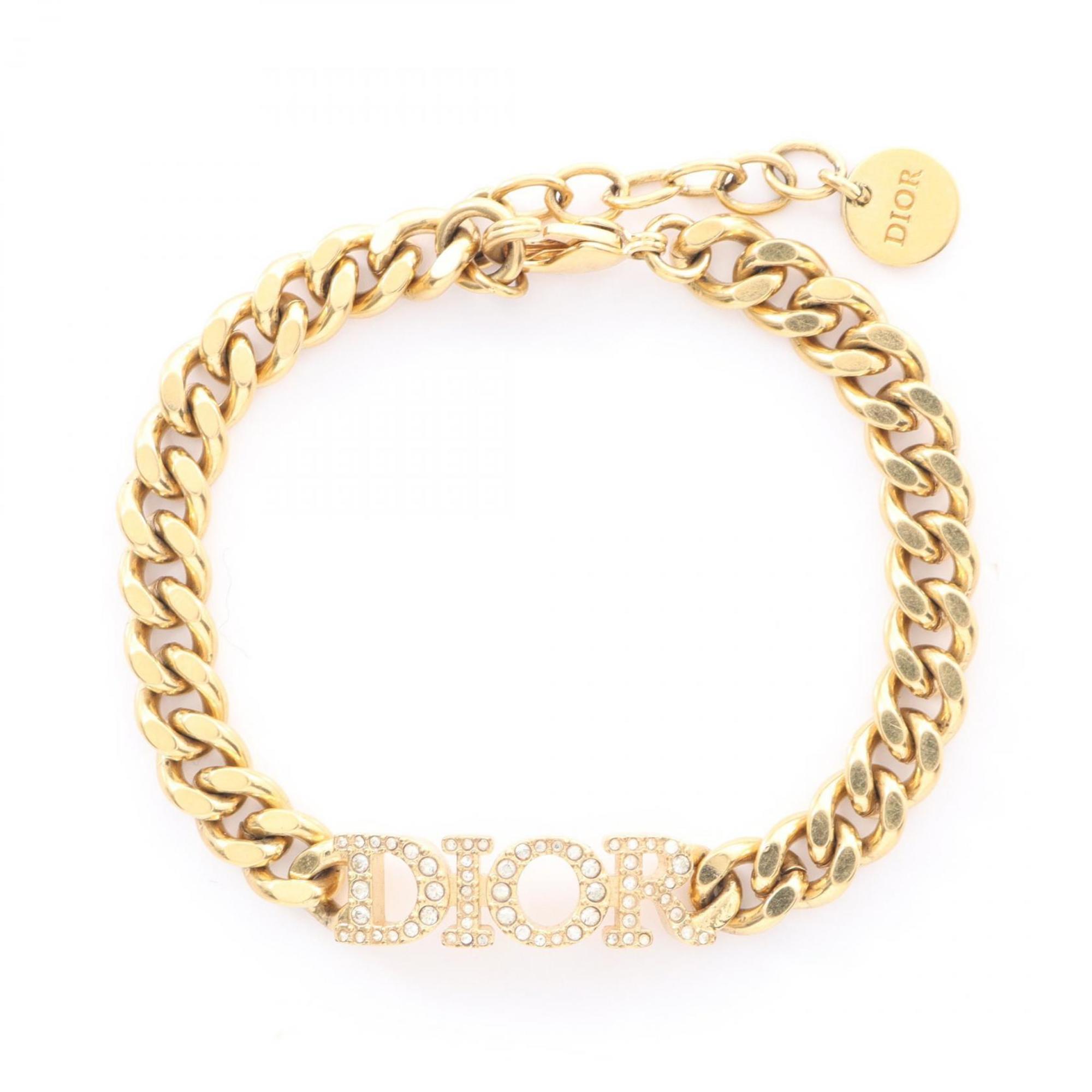 Bracelet Gold Plated With Rhinestone