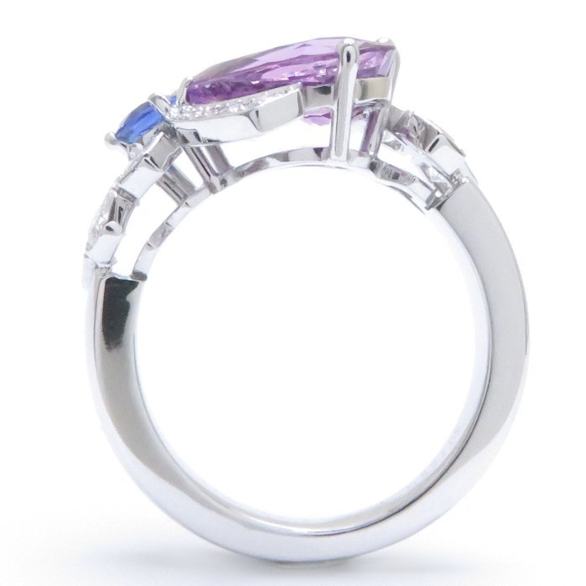 Bee My Love Ring 18K White Gold with Diamond and Sapphire