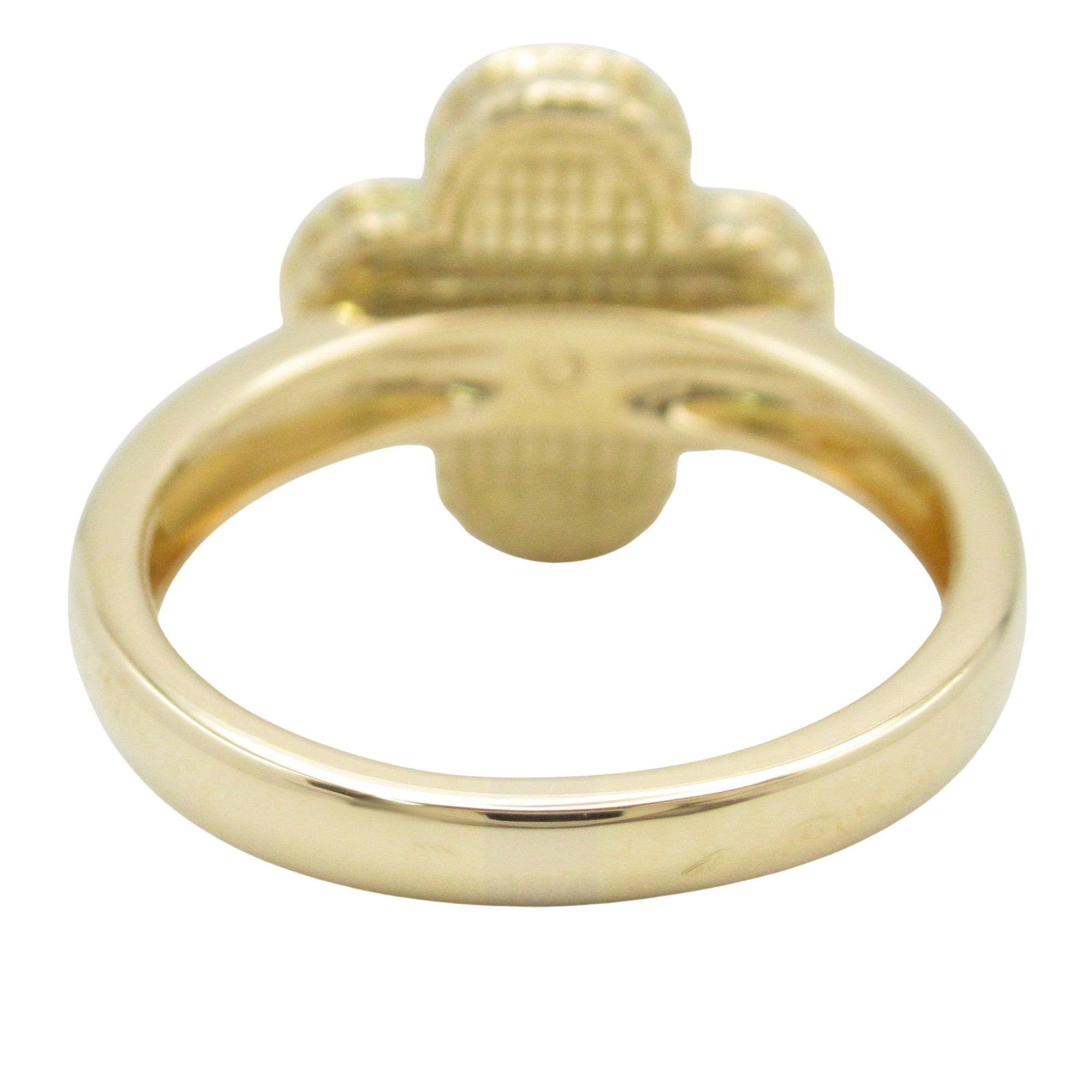 Vintage Alhambra Ring 18K Yellow Gold and Mother of Pearl