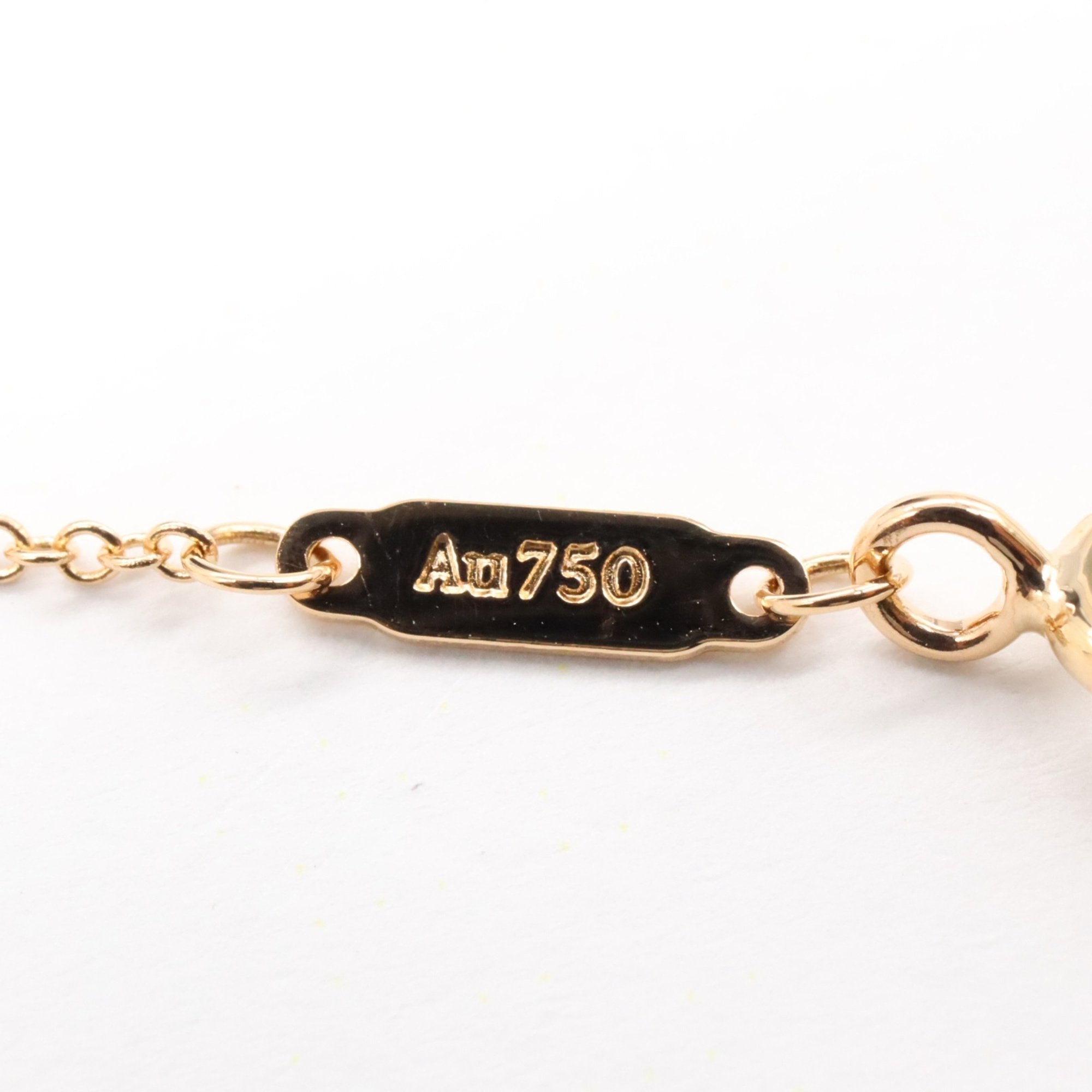 T Smile Pendant Necklace 18K Rose Gold