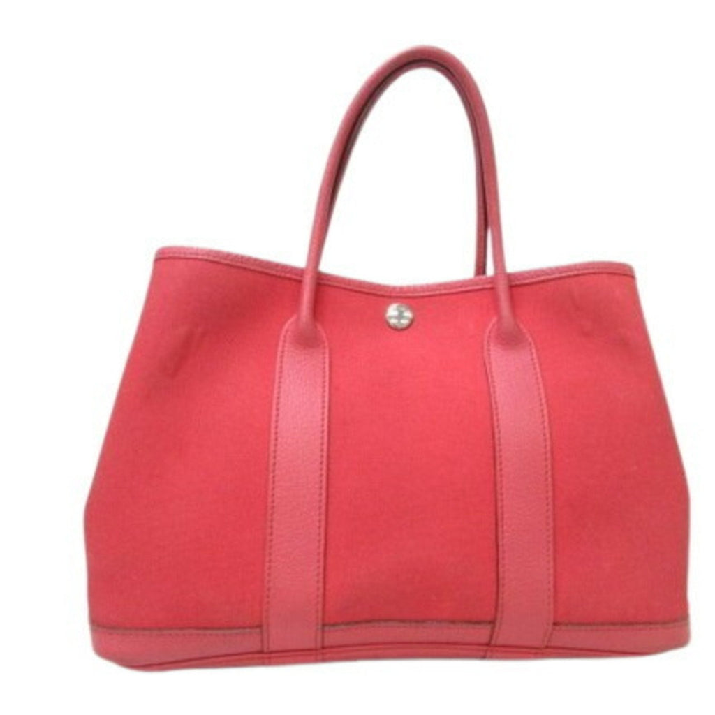 Garden Party Tote Toile and Leather 30