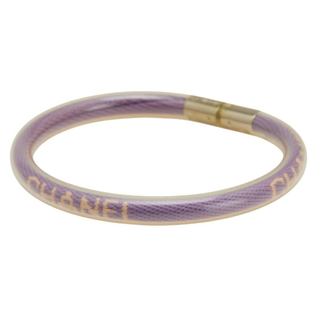 Tube Bracelet Vinyl Purple and Gold
