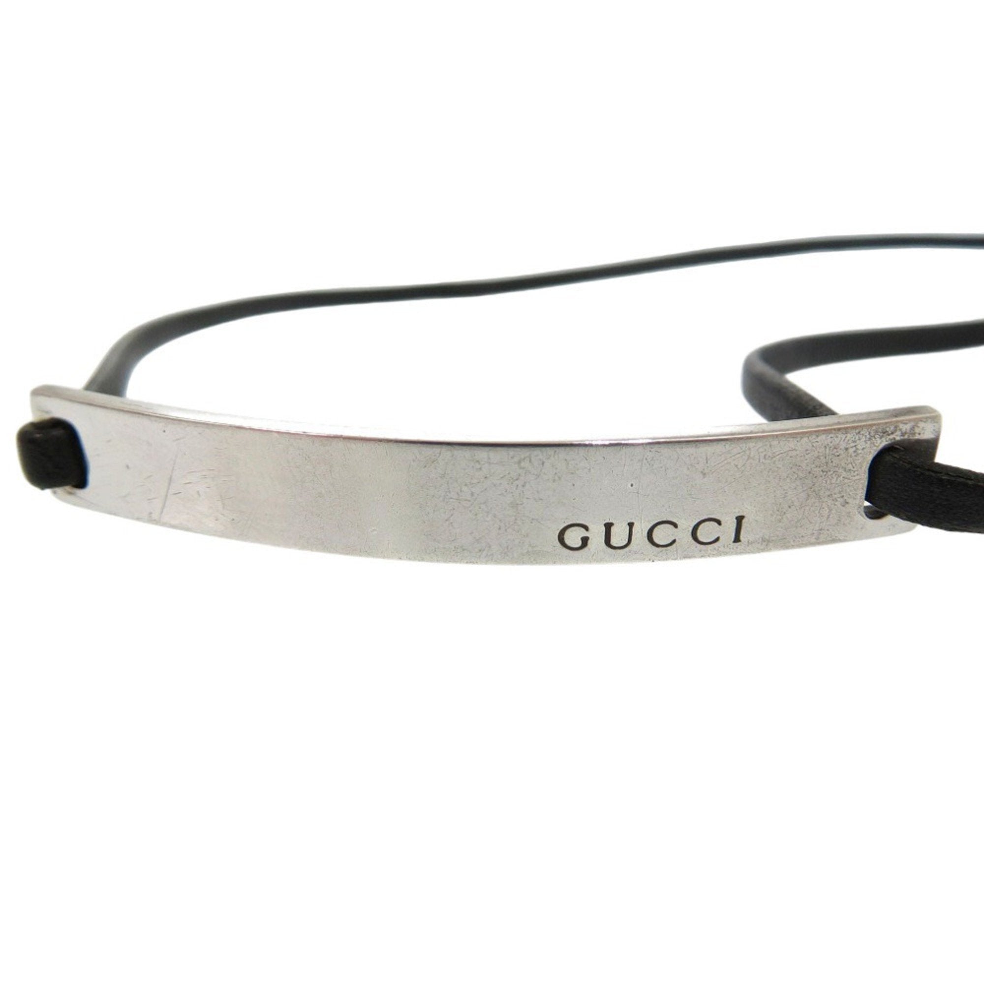 Necklace Leather and Sterling Silver