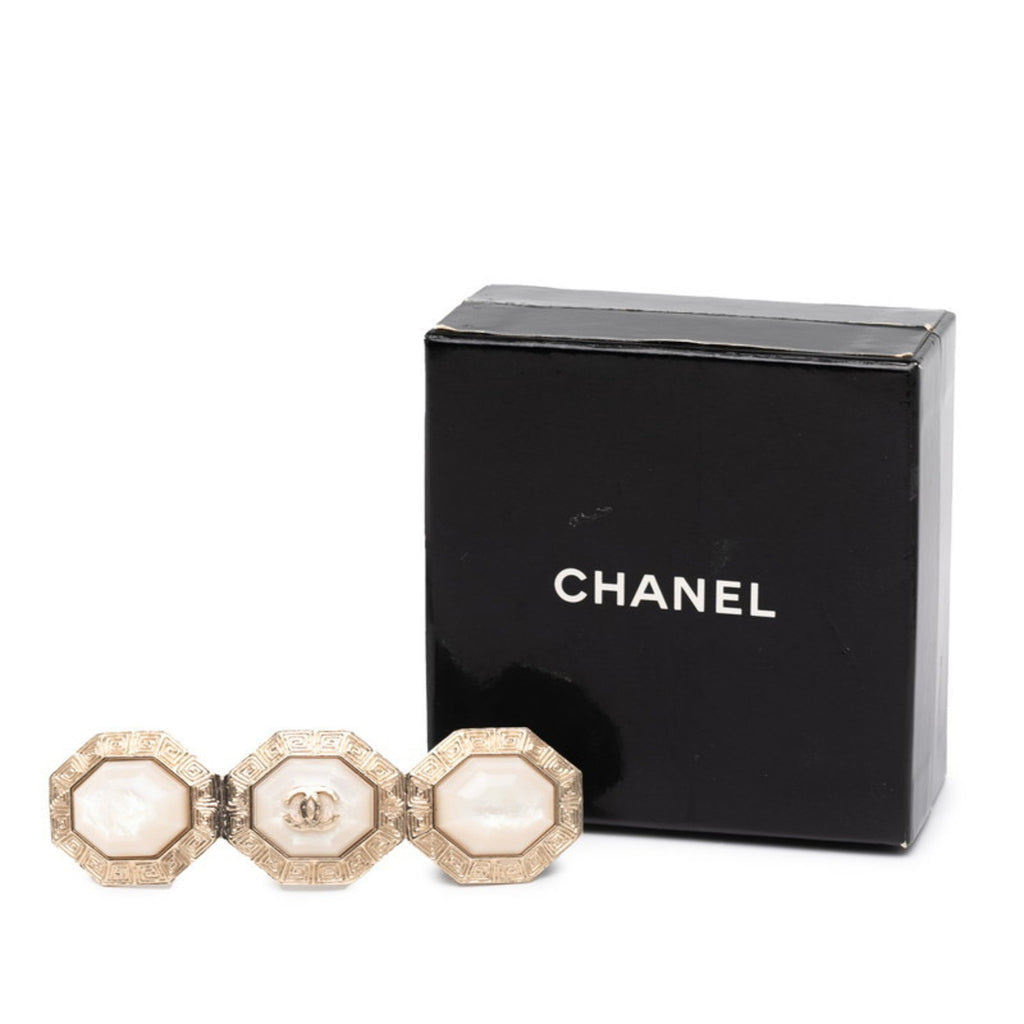 CC Logo Brooch Metal