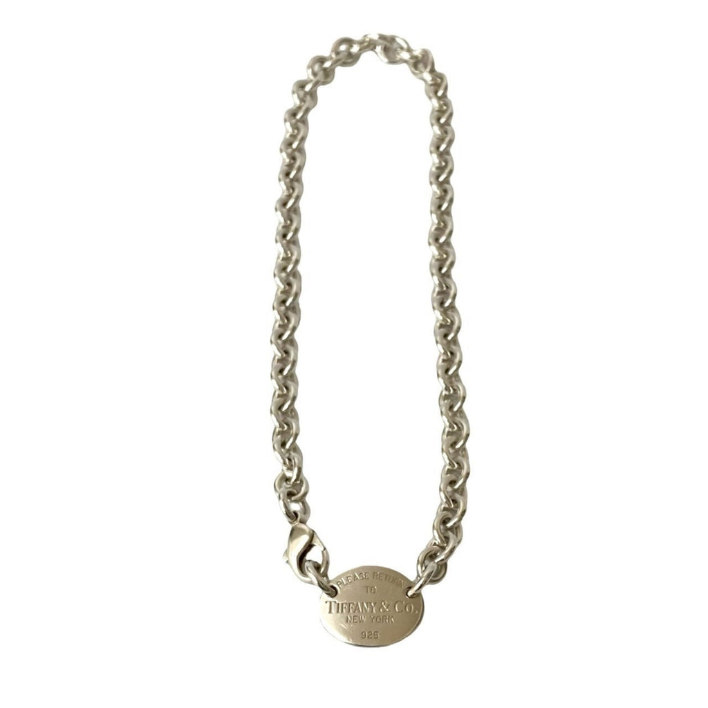 Return To Oval Pendant Necklace Sterling Silver