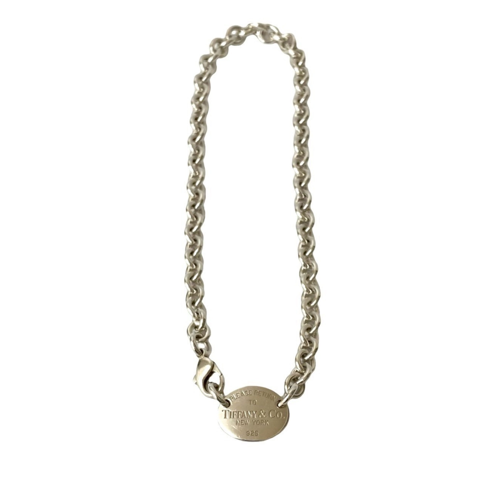 Return To Oval Pendant Necklace Sterling Silver