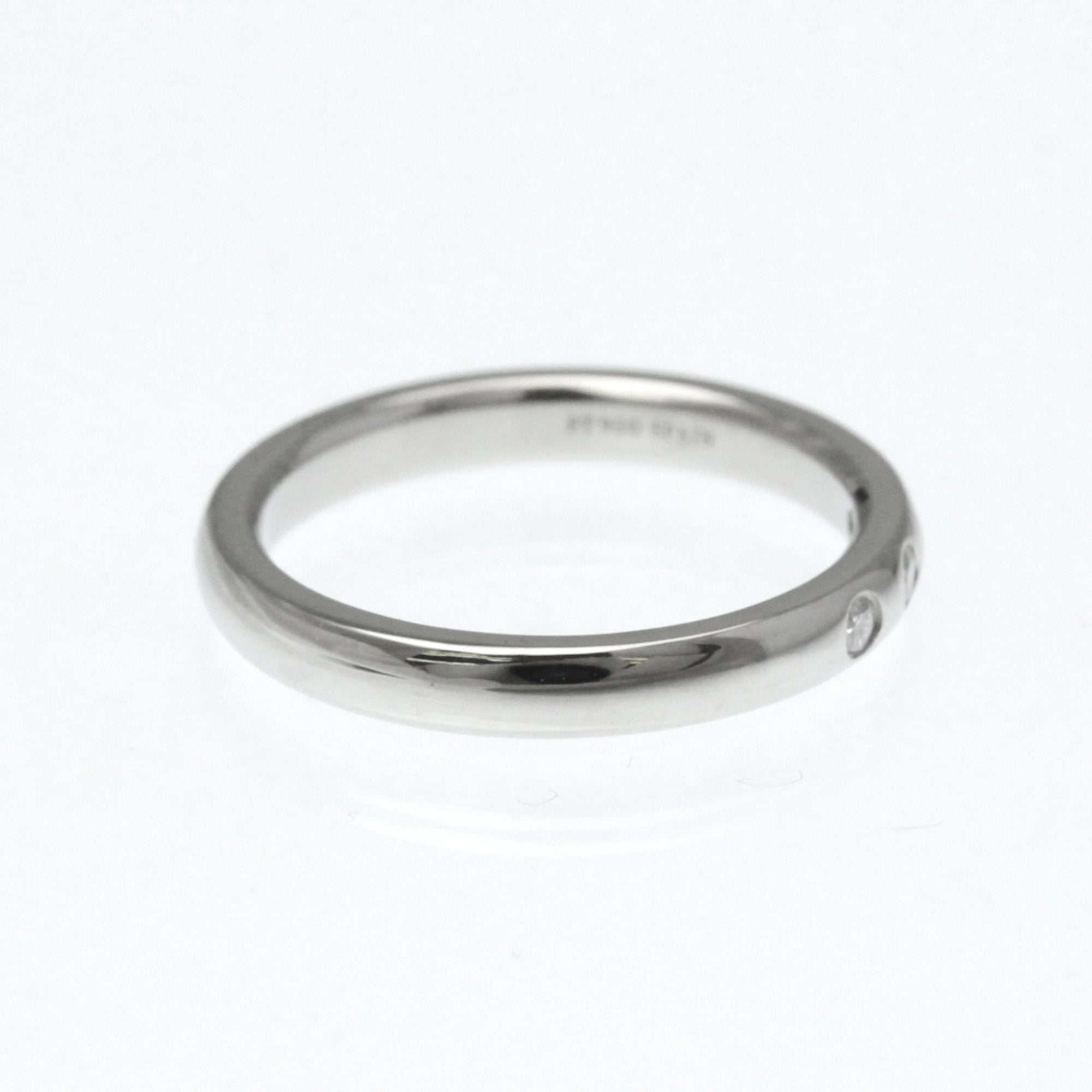 Band Ring Platinum with Diamond