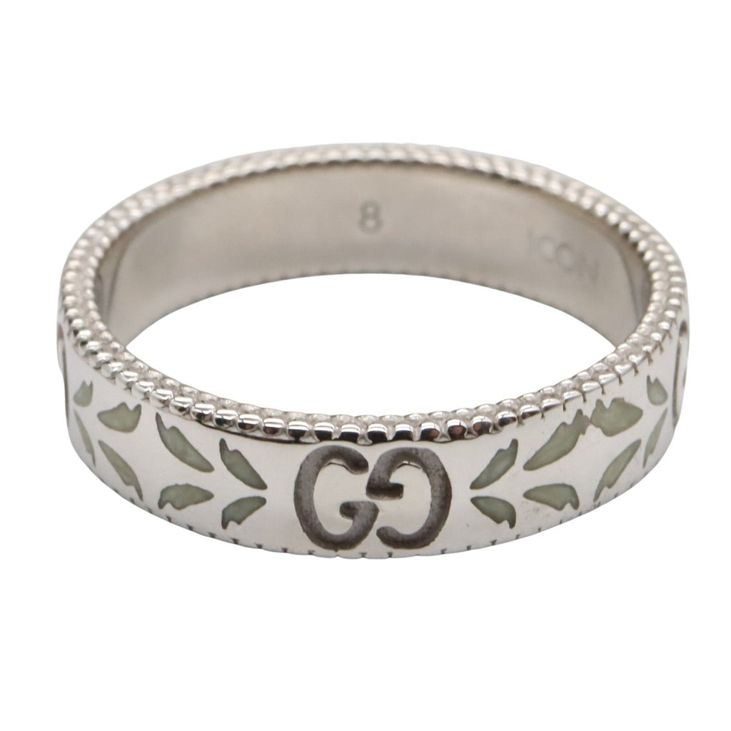 One Band Ring 18K White Gold With Diamonds