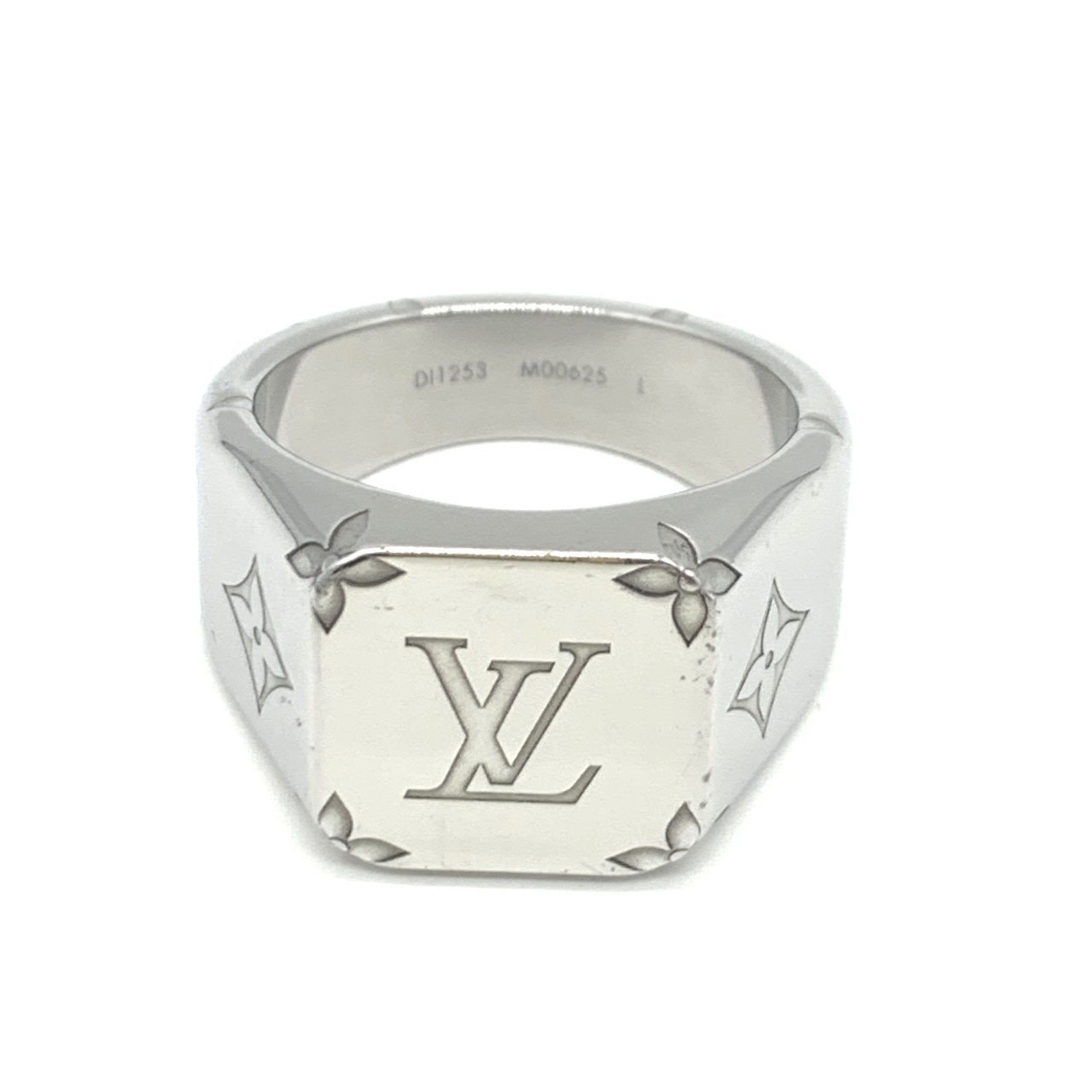 Signet Ring Metal Silver Large