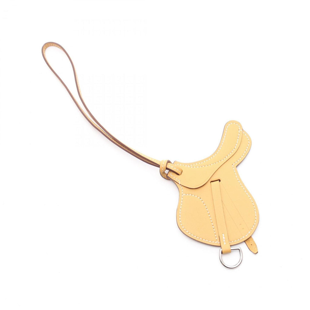 Charm Swift Leather Brown Handbag Charm