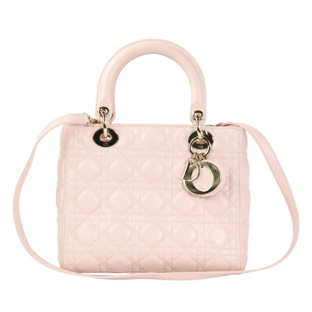Lady Dior Bag Cannage Quilt Lambskin Medium
