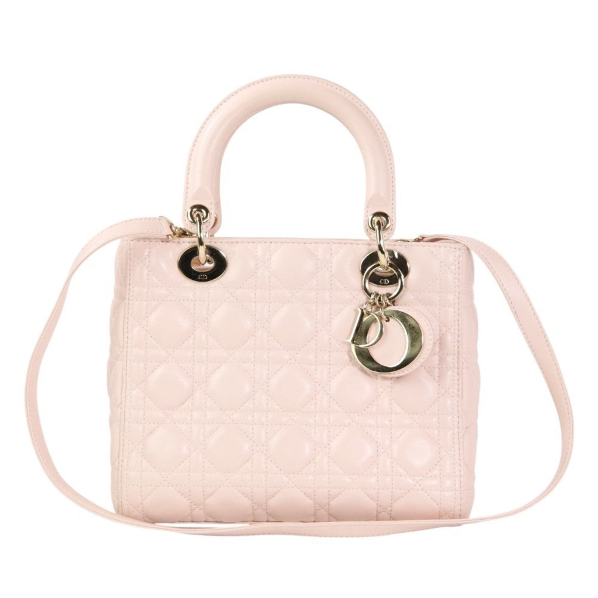 Lady Dior Bag Cannage Quilt Lambskin Medium