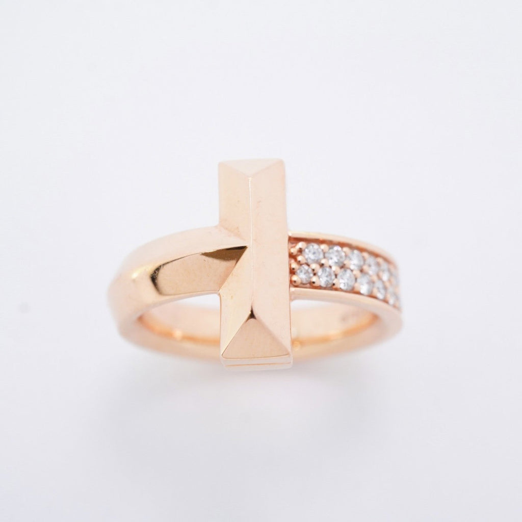 T‑One Ring 18K Rose Gold with Diamond