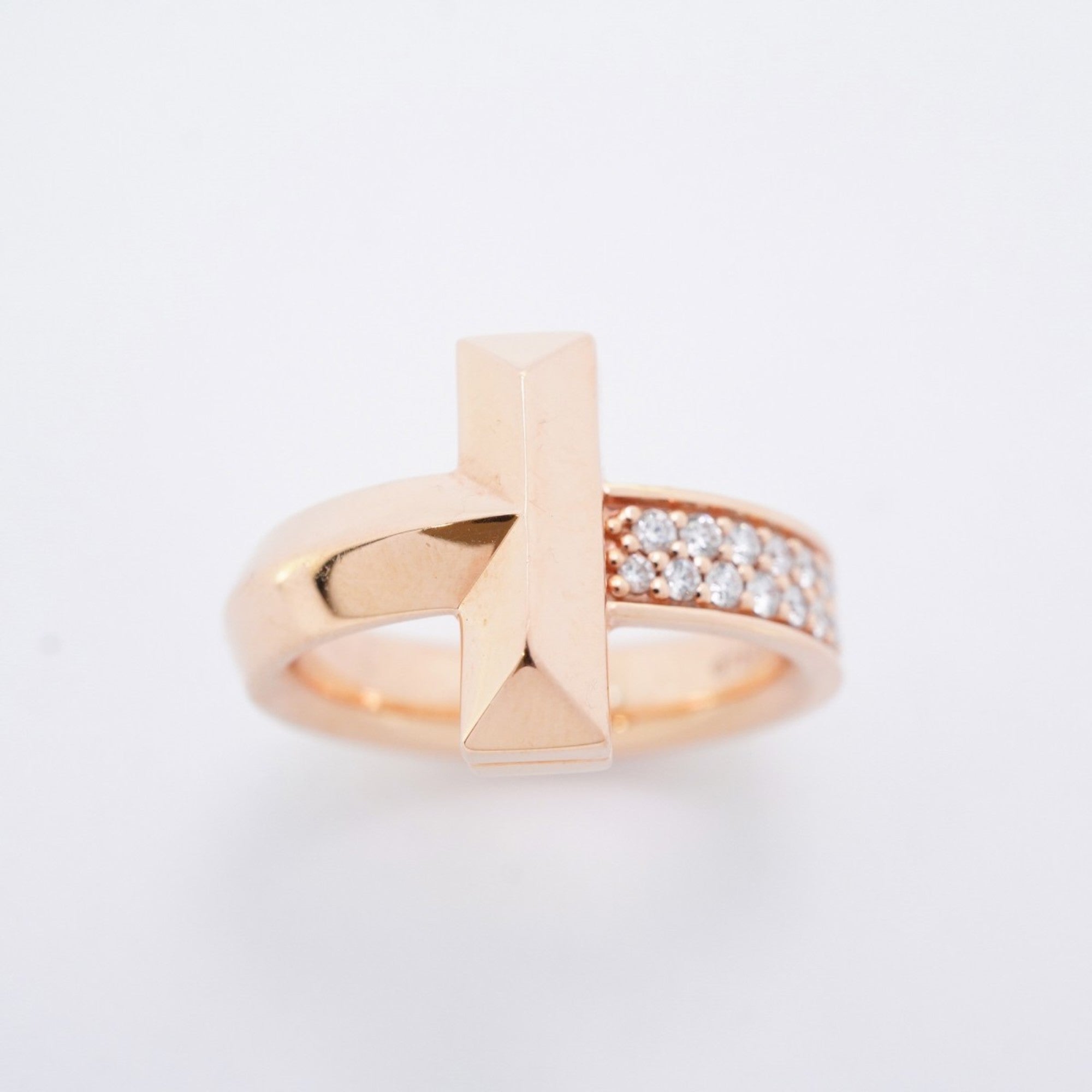 T‑One Ring 18K Rose Gold with Diamond