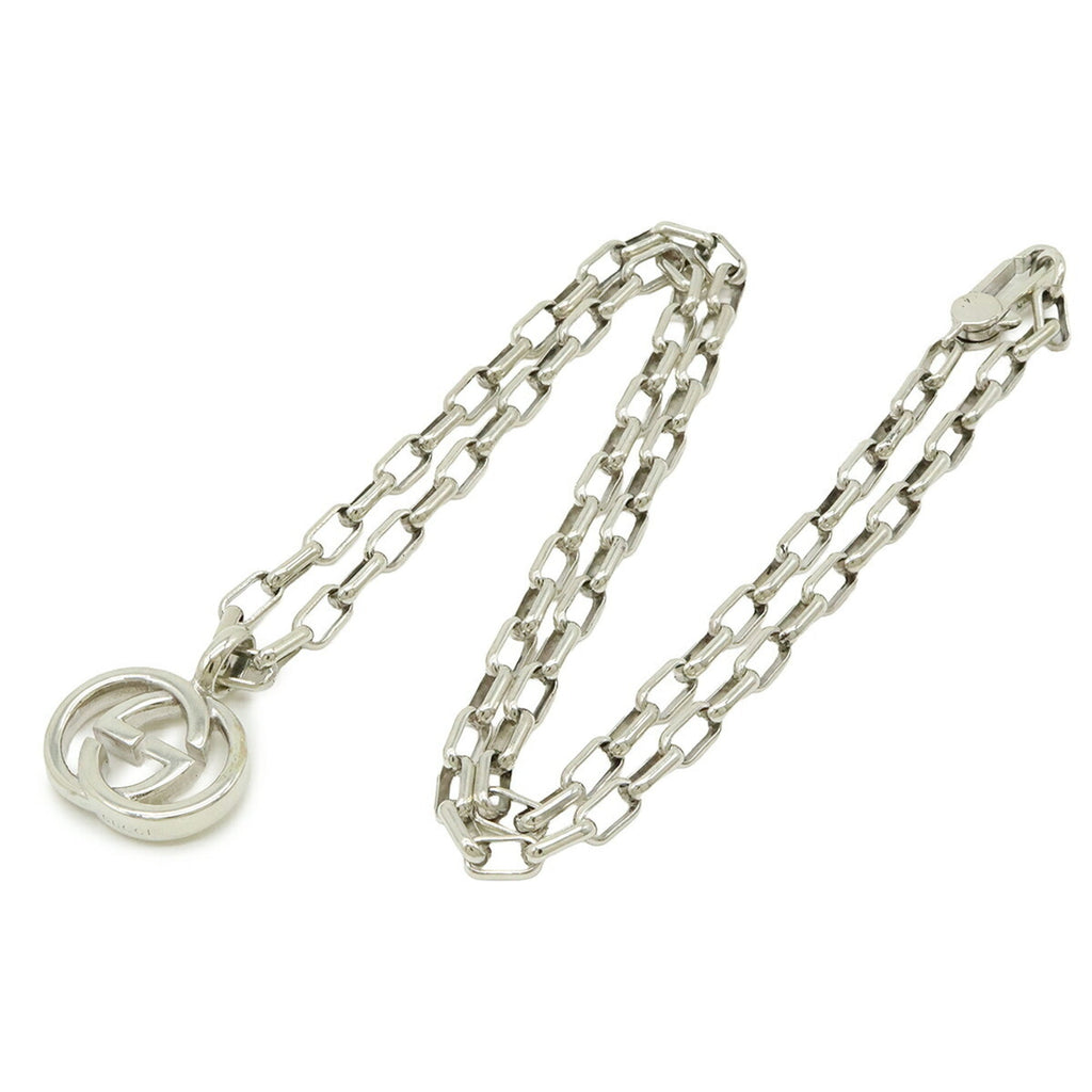 Interlocking G Pendant Necklace Sterling Silver