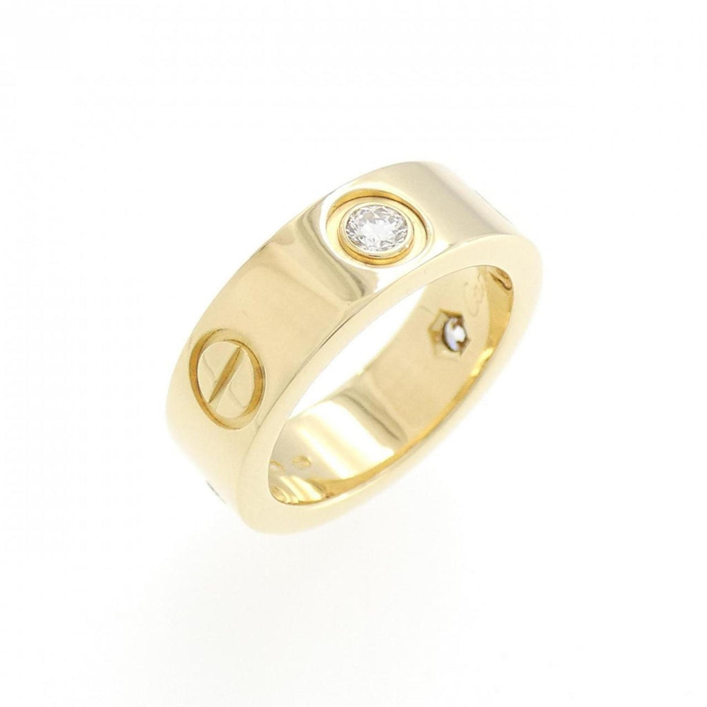 Band Ring 18K Yellow Gold with Diamond