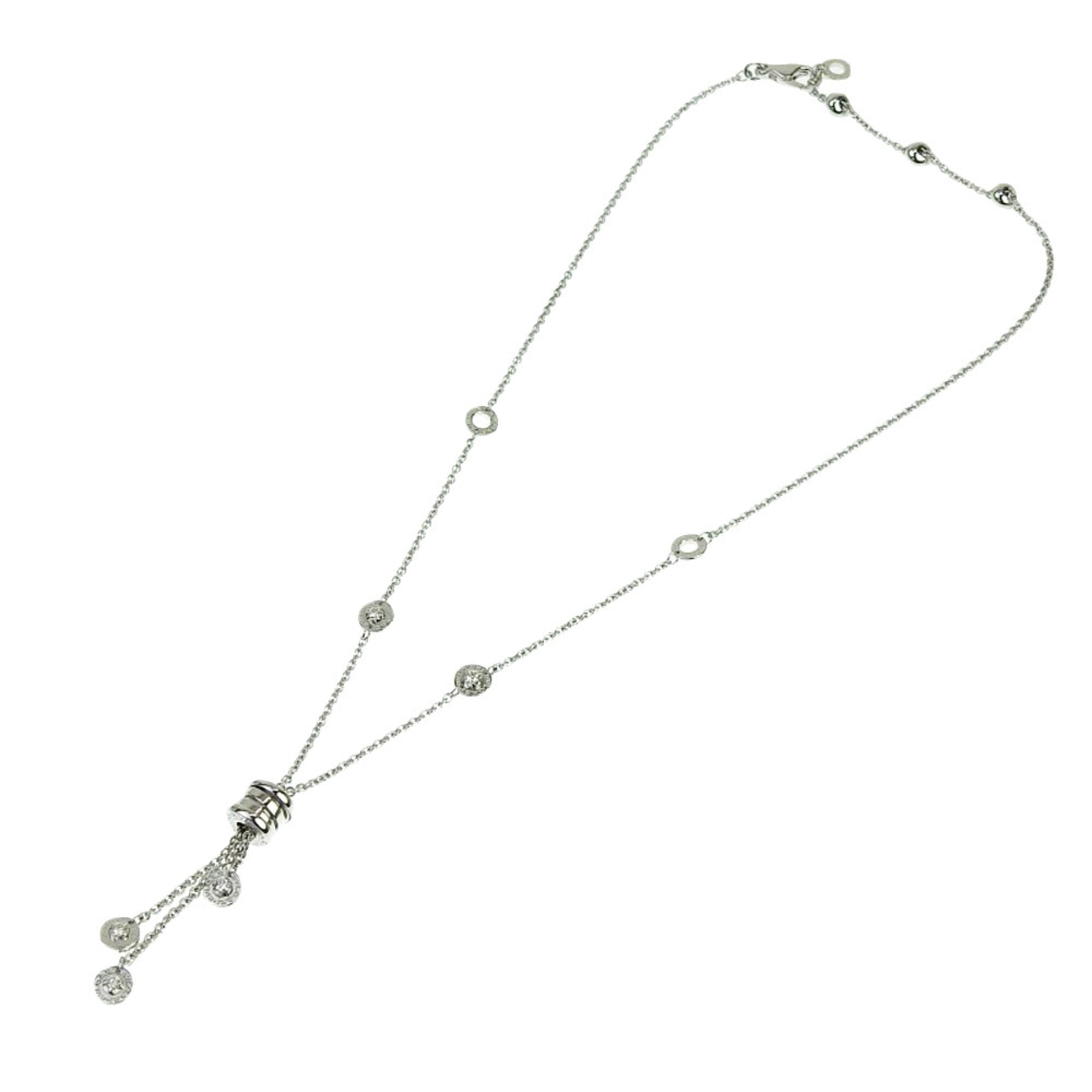 B.Zero1 Pendant Necklace 18K White Gold with Diamond