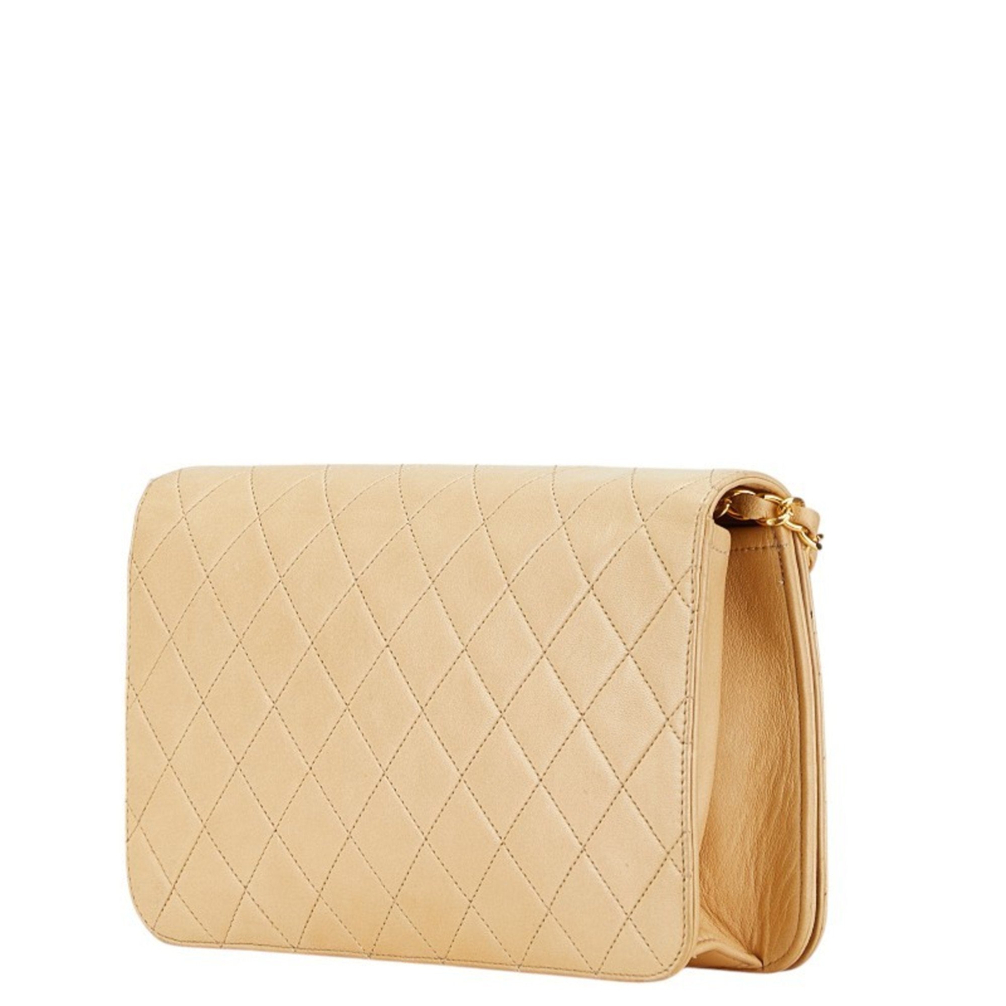 Vintage Full Flap Bag Quilted Lambskin Medium