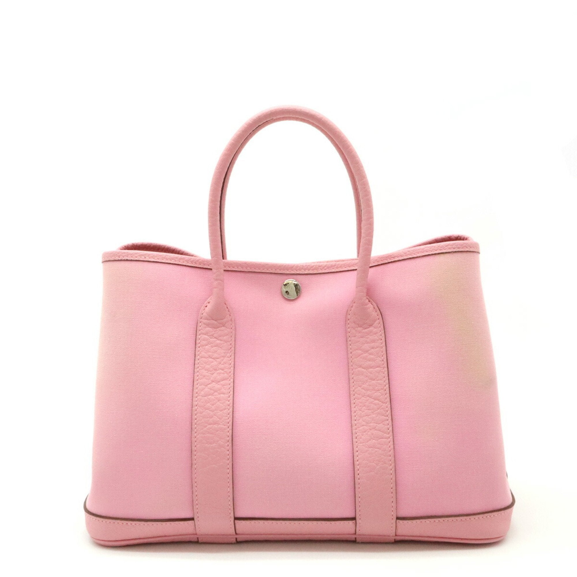 Garden Party Tote Toile and Leather 30