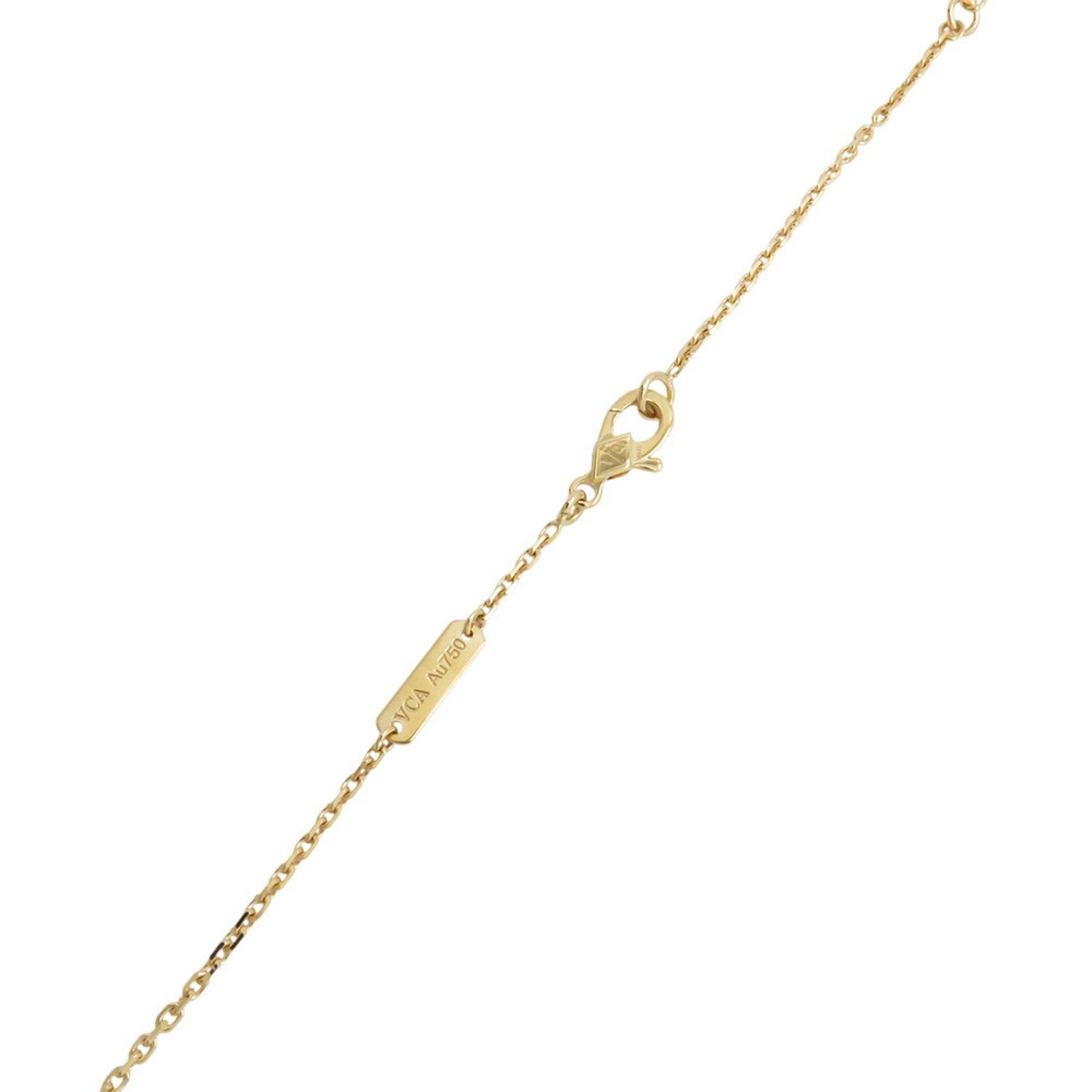 Alhambra Pendant Necklace 18K Yellow Gold and Mother of Pearl