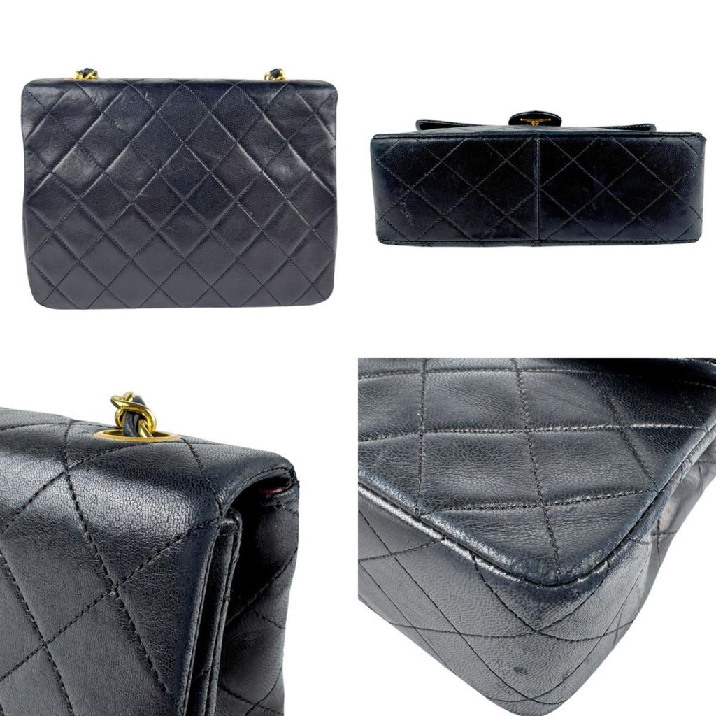 Vintage Square Classic Flap Bag Quilted Lambskin Small