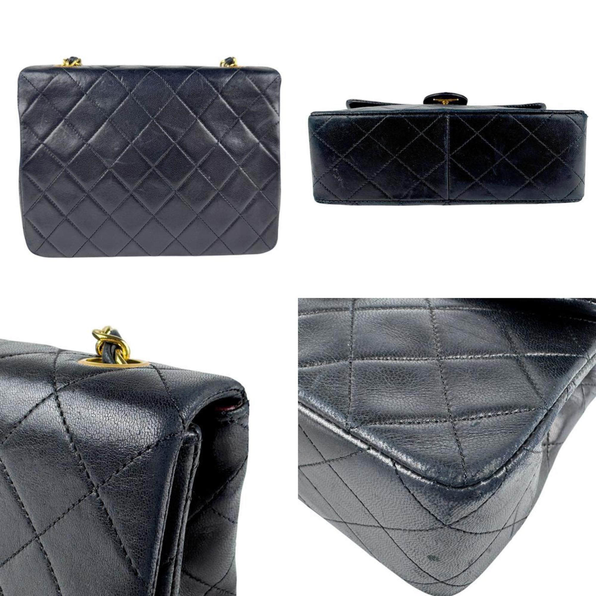 Vintage Square Classic Flap Bag Quilted Lambskin Small
