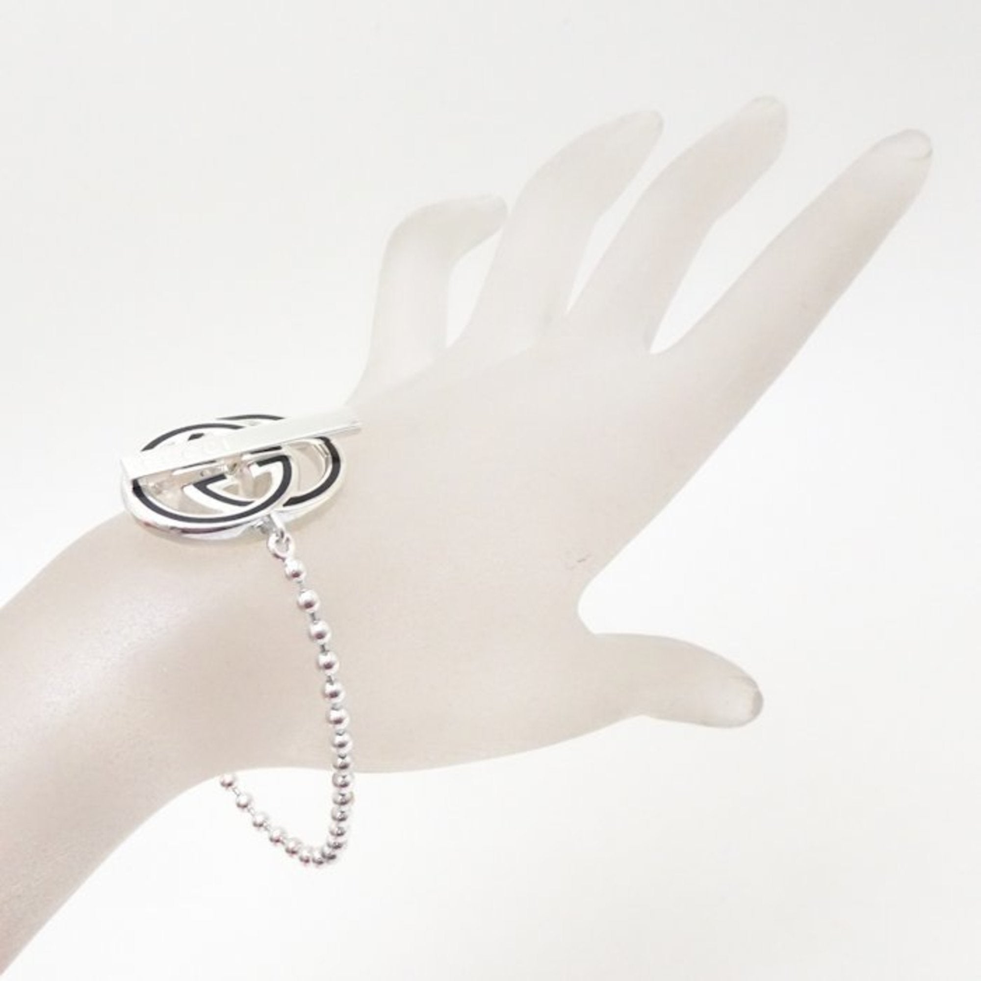 Double G Bracelet Enamel and Sterling Silver