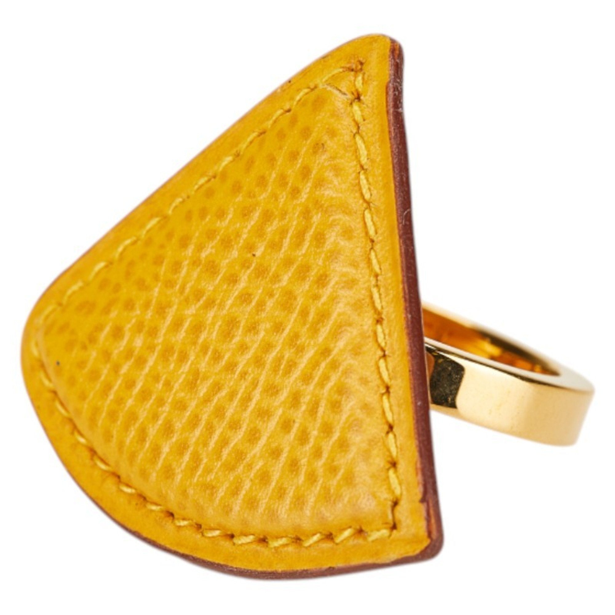 Triangle Scarf Ring Leather