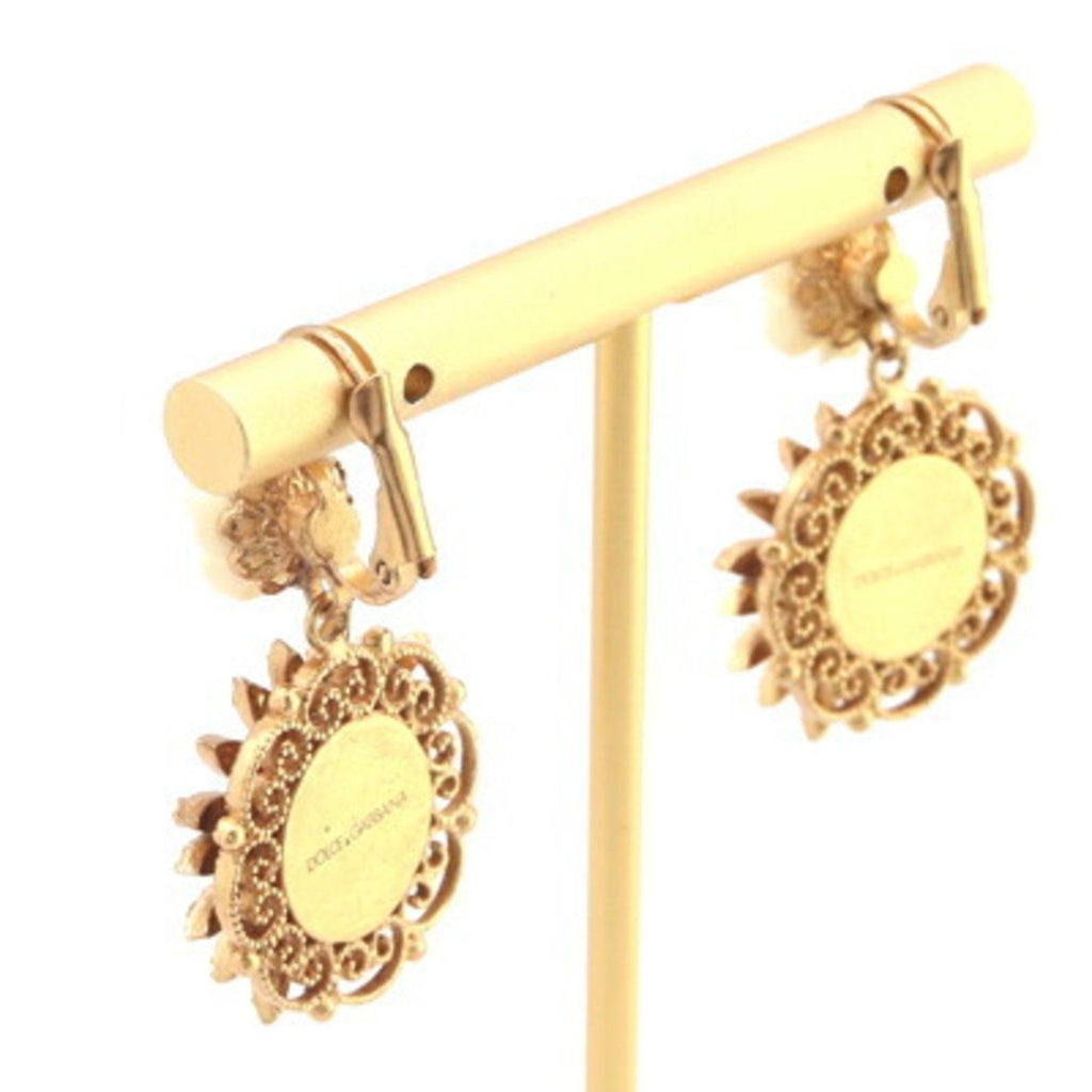 Rhinestone Earrings Metal