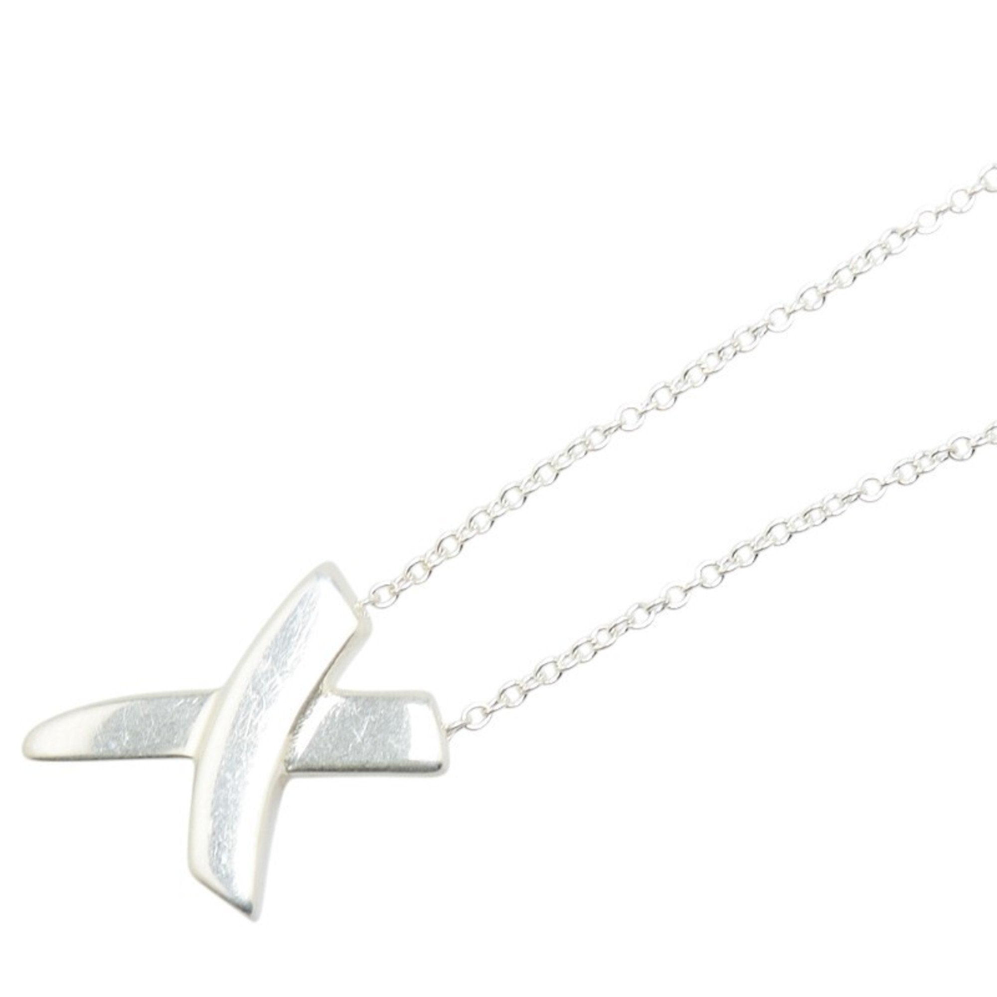 Kiss Pendant Necklace Sterling Silver