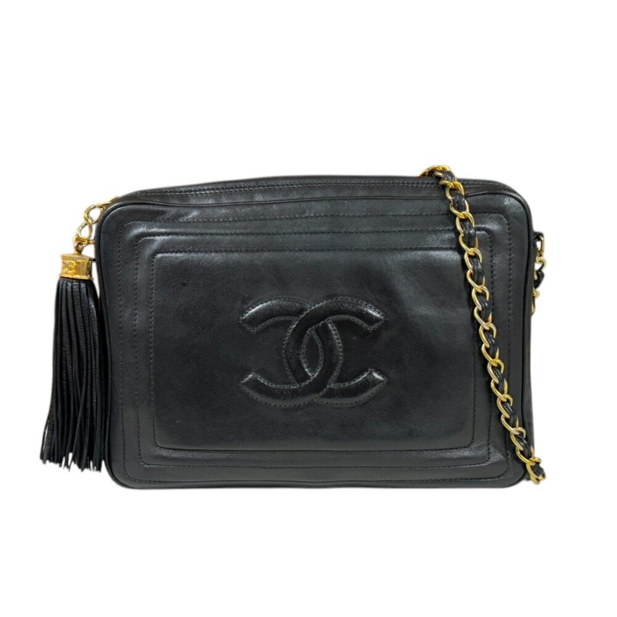 Vintage CC Tassel Camera Bag Lambskin Small
