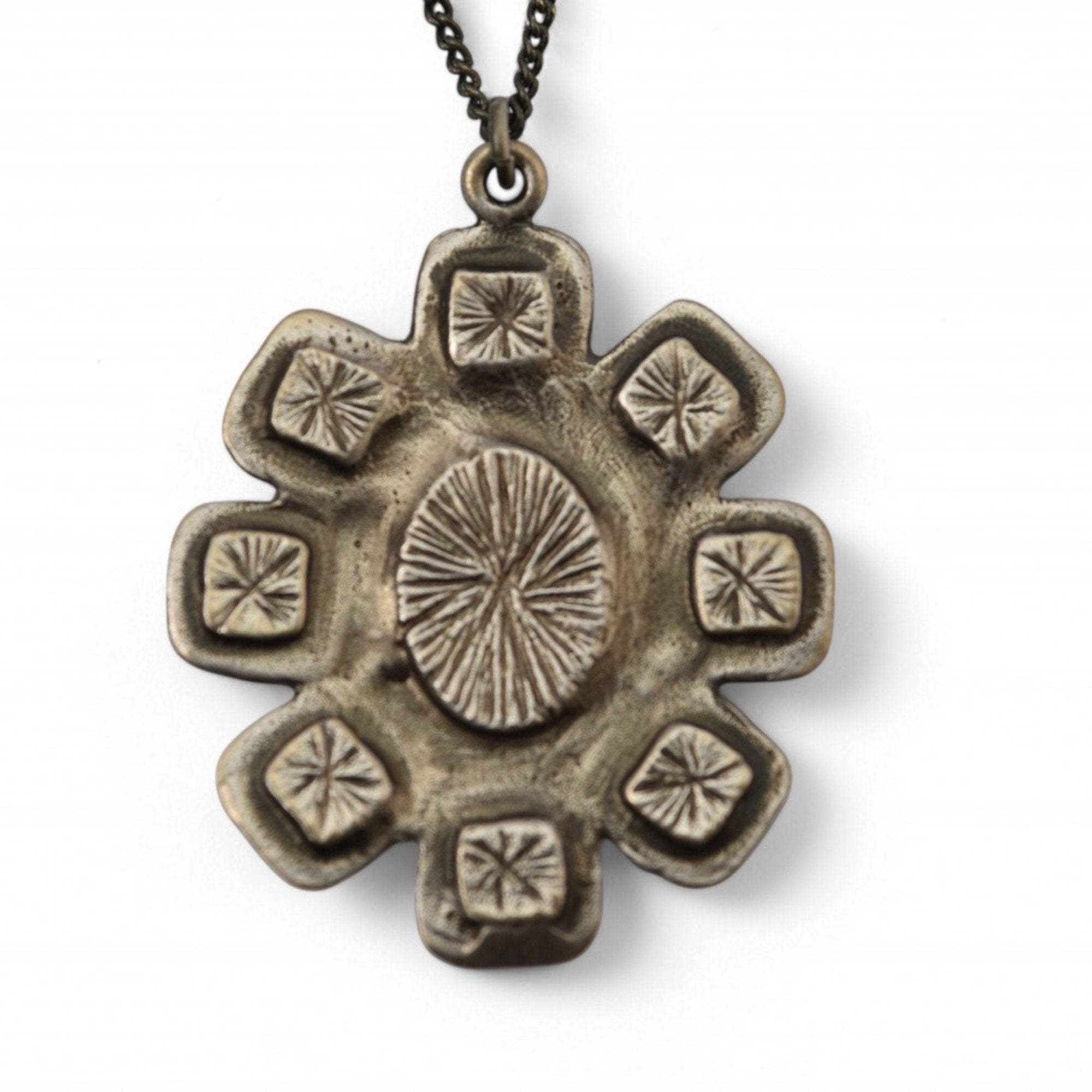 CC Logo Pendant Necklace Metal