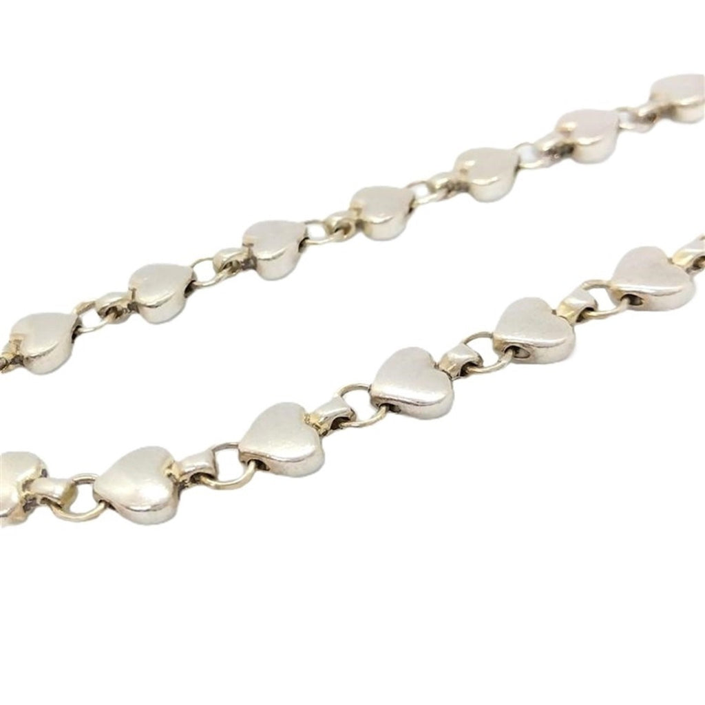 Puff Heart Bracelet Sterling Silver